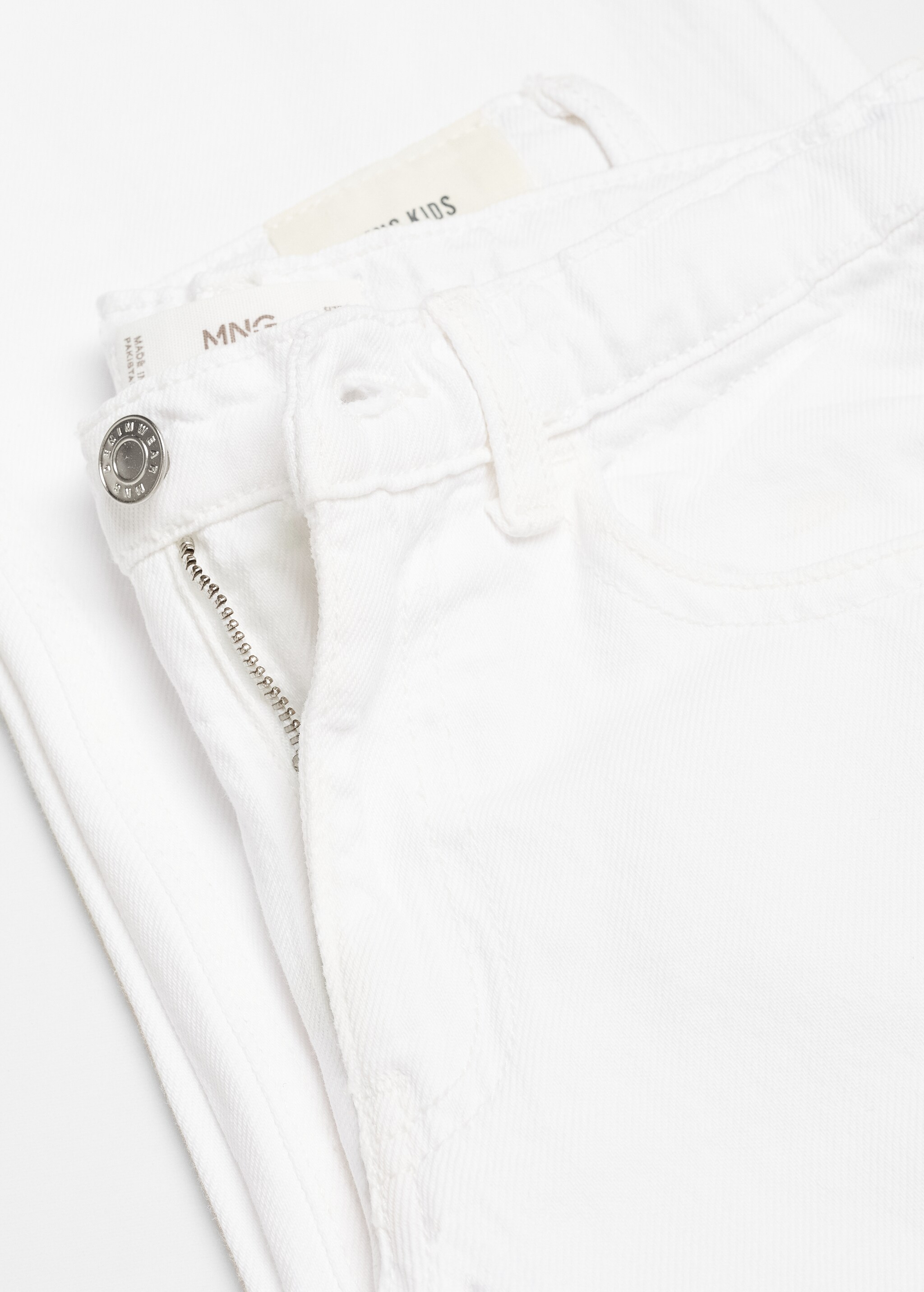 Cotton culotte jeans - Details of the article 8