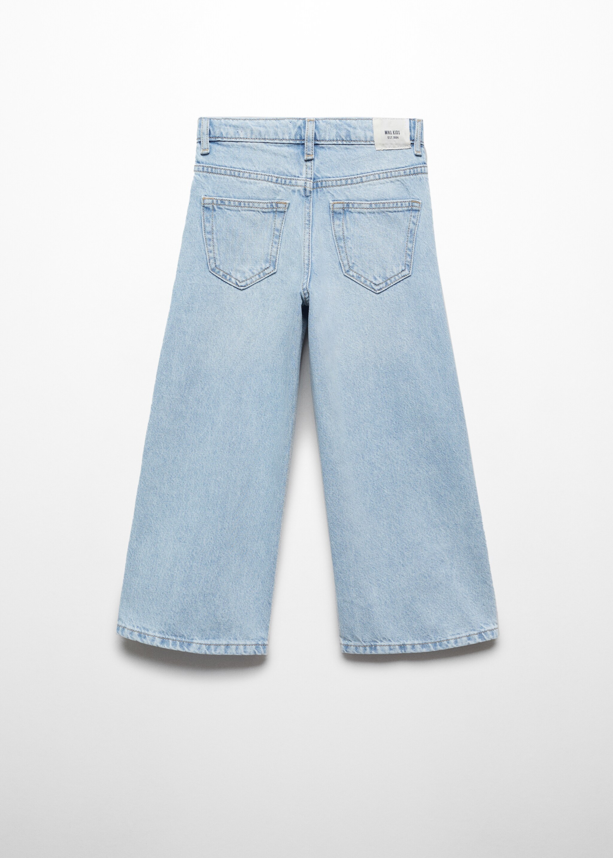 Cotton culotte jeans - Reverse of the article