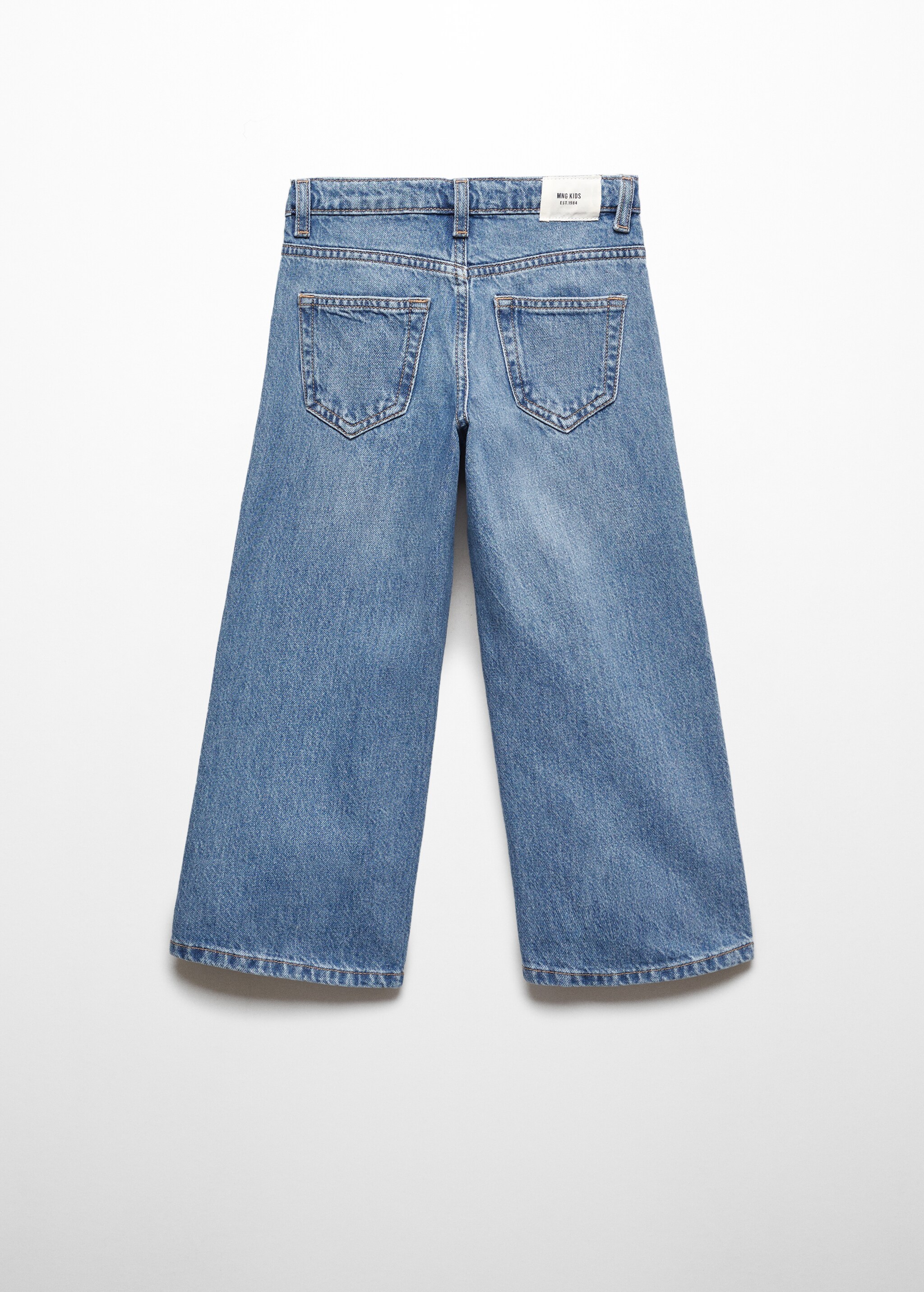 Culotte-Jeans aus Baumwolle - Rückseite des Artikels