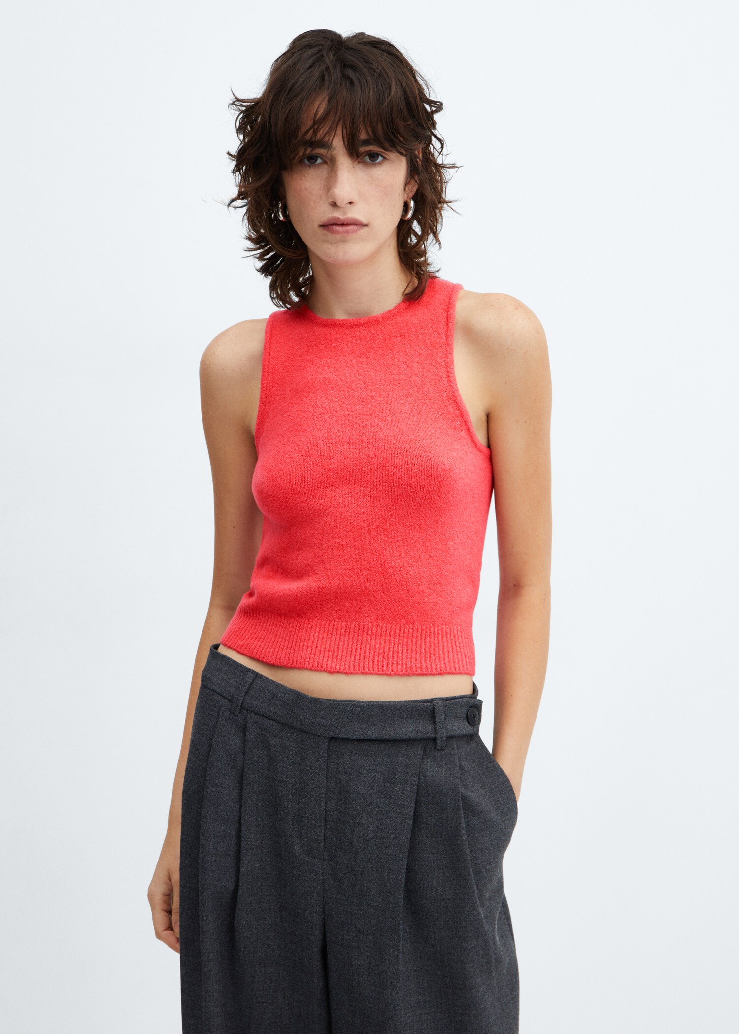 Knit strap top - Medium plane