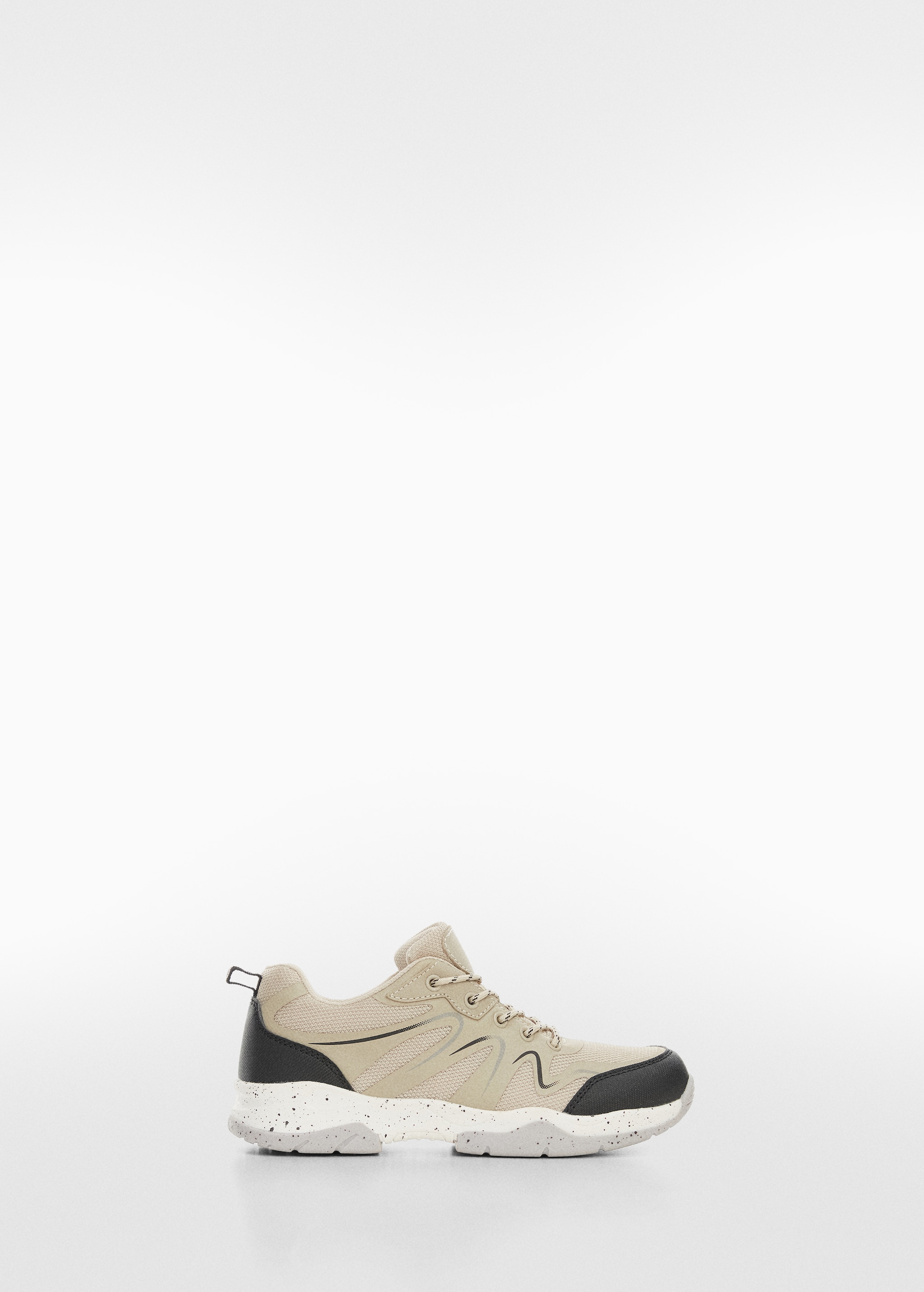 Комбинированные кроссовки со шнурками - Изделие без модели