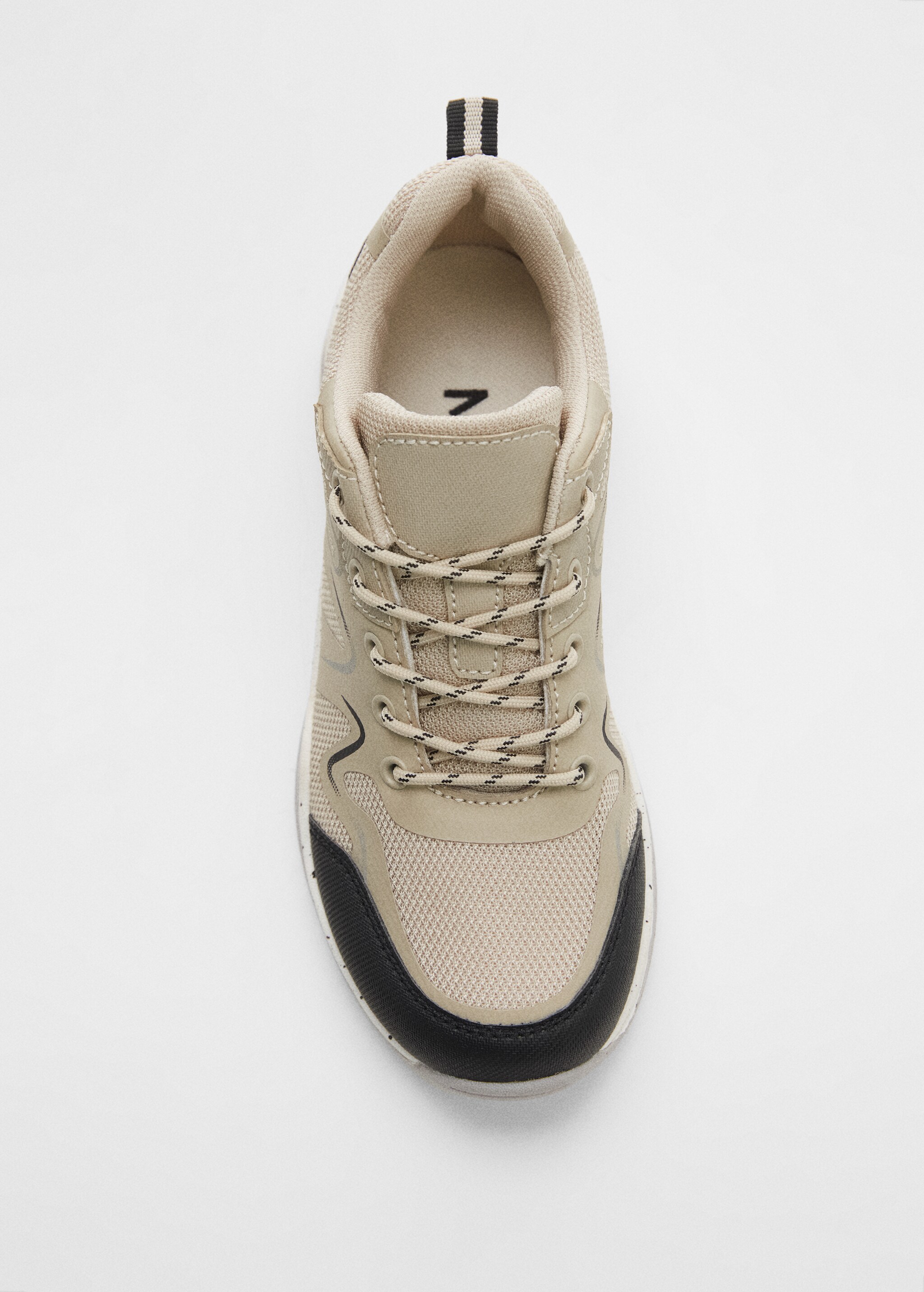 Lace-up mixed sneakers - Details of the article 2