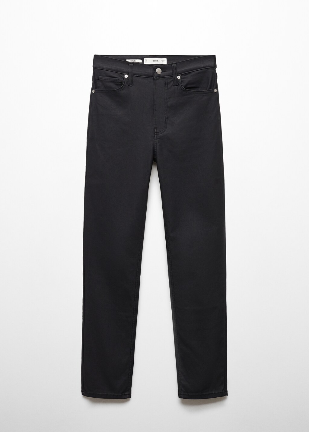 Jean Claudia slim crop enduit