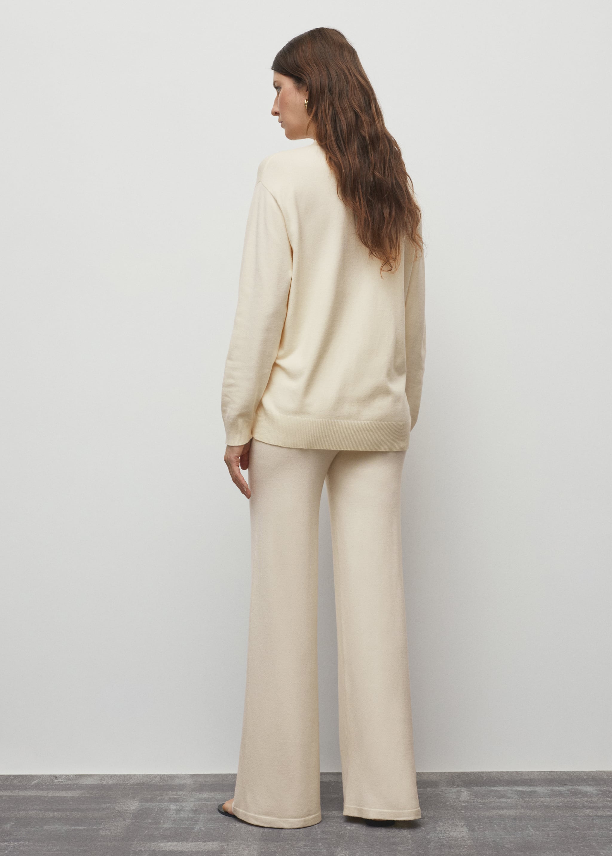 Knitted wideleg trousers - Reverse of the article