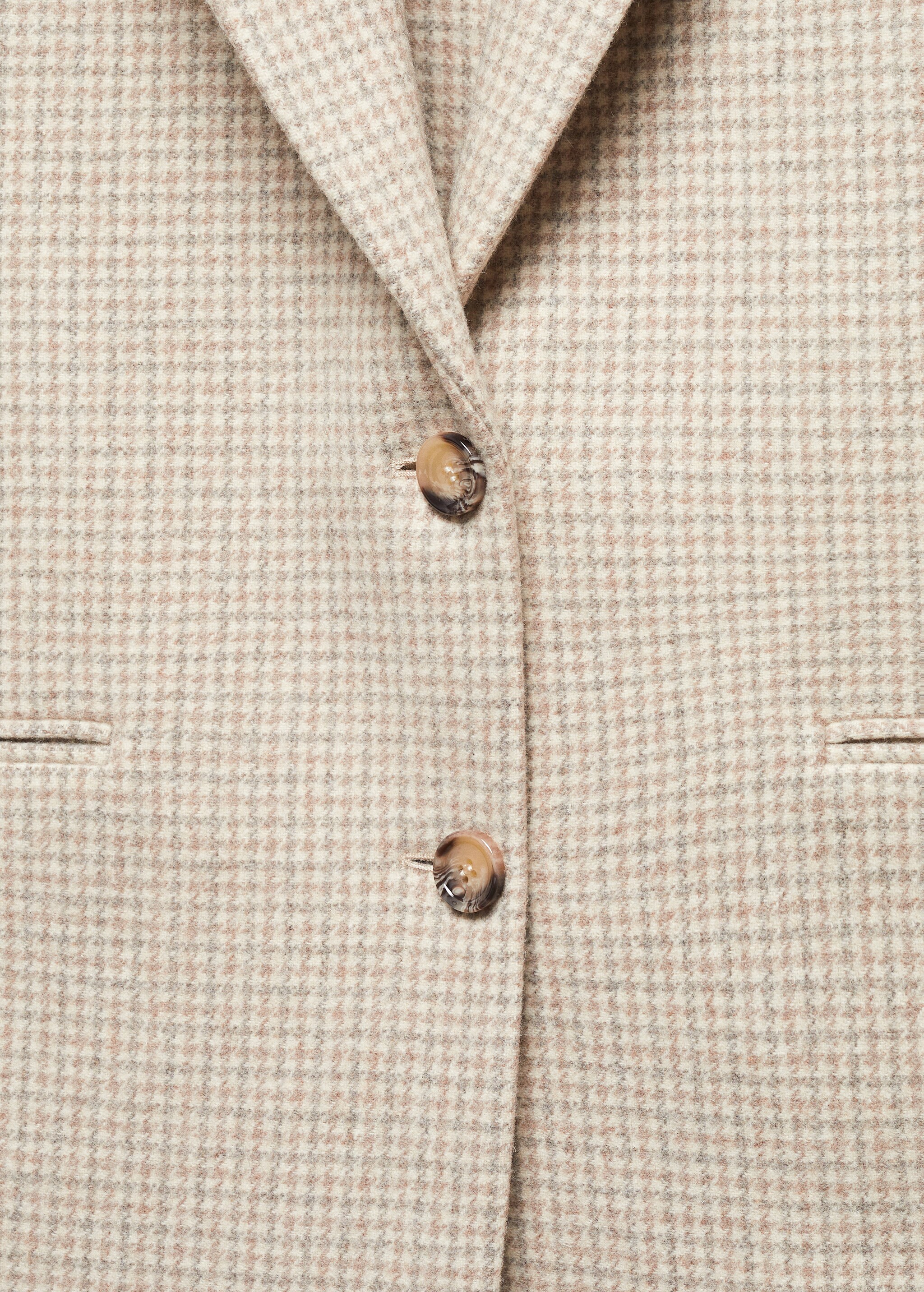 Houndstooth wool-blend blazer - Details of the article 8