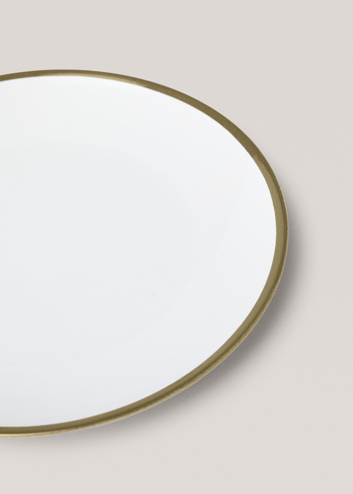 Dessert plate with green rim - Medium plane