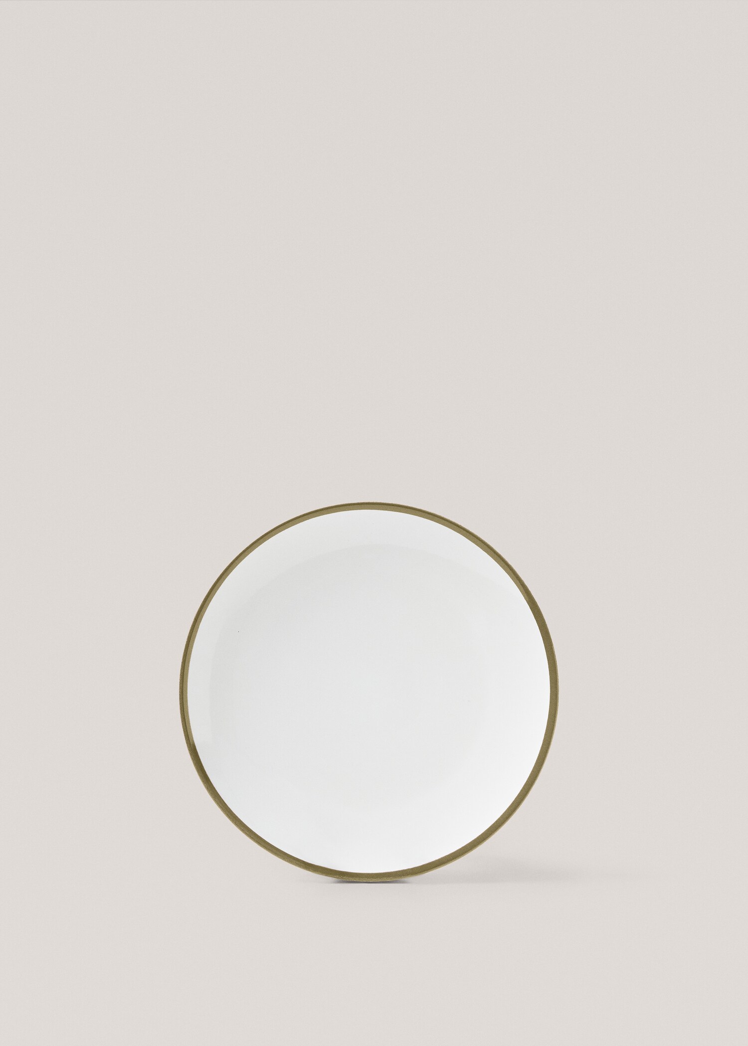Dessert plate with green rim - Article without model