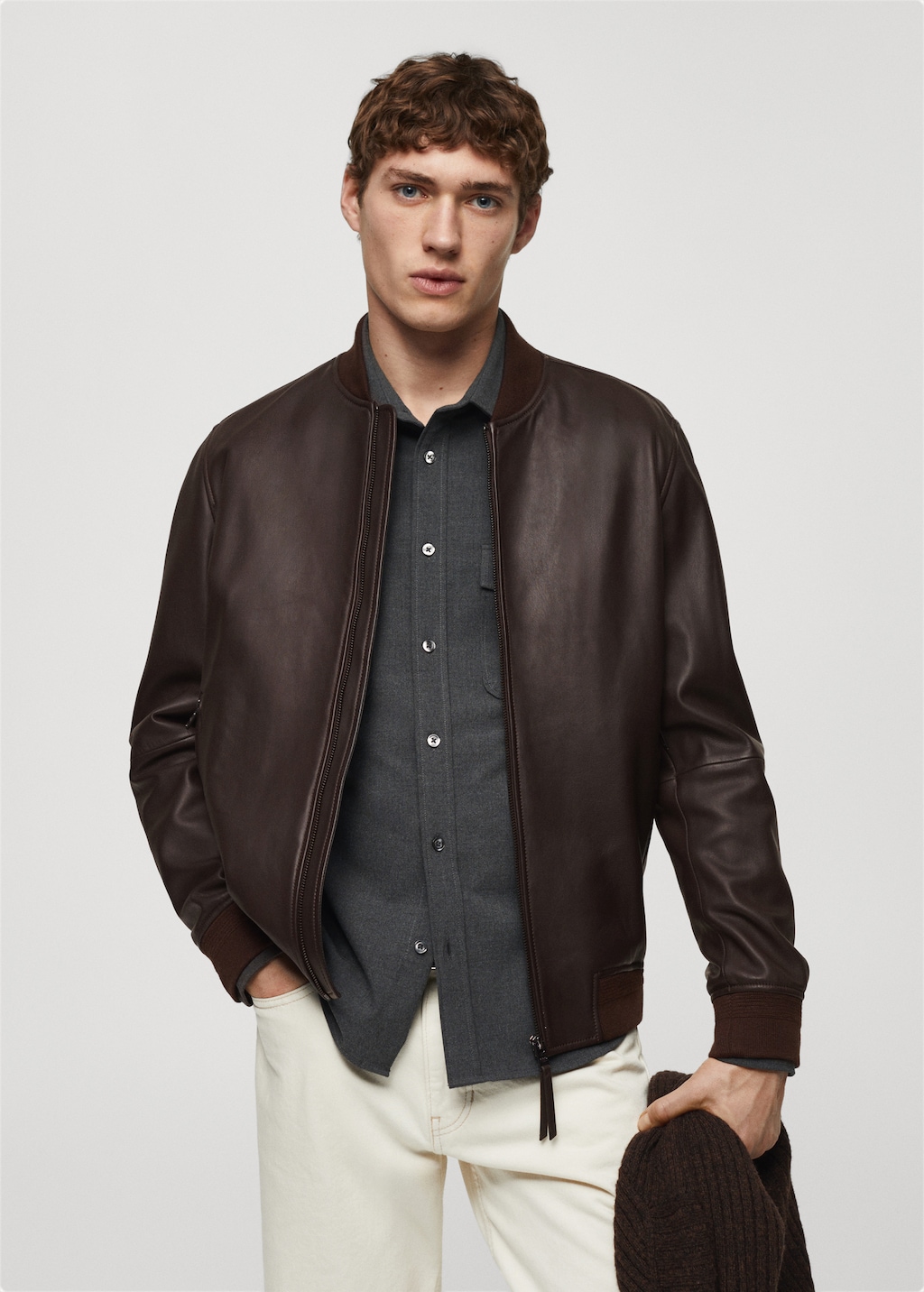 100 nappa leather jacket