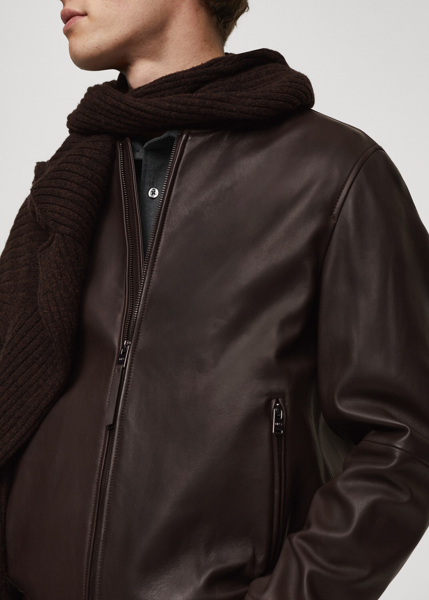 Blouson 100 % cuir nappa - Détail de l'article 2