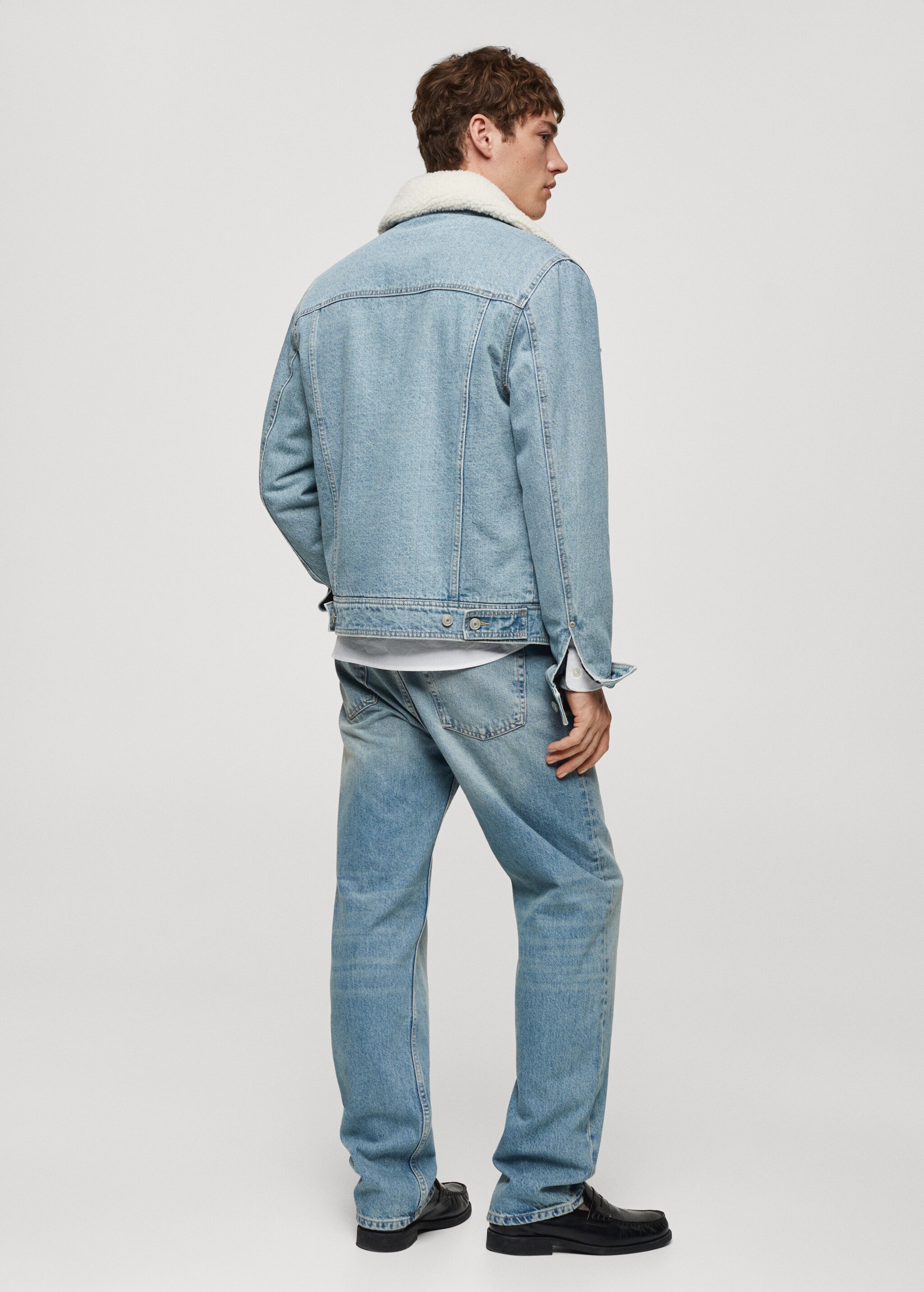 Shearling denim jacket - Reverse of the article