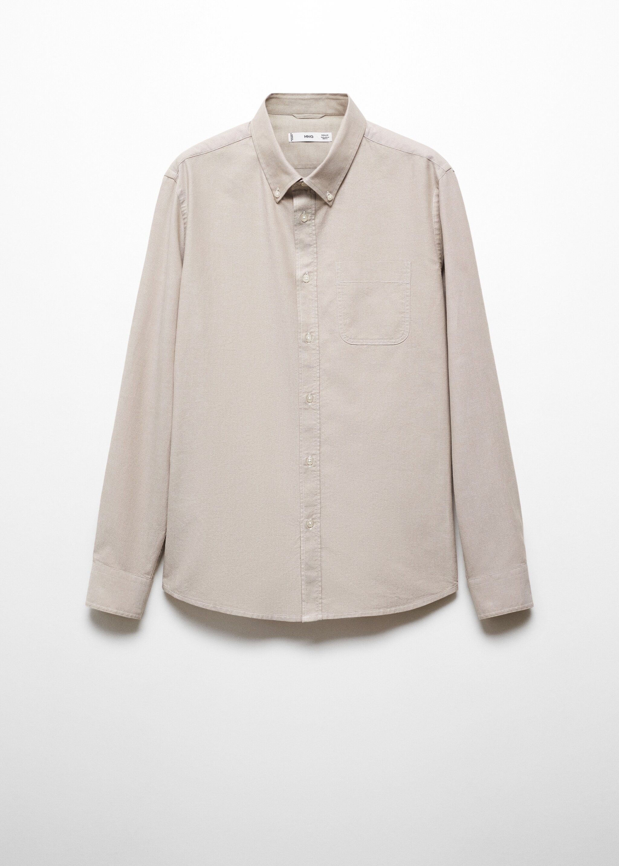 Camisa Oxford regular fit de algodão - Artigo sem modelo