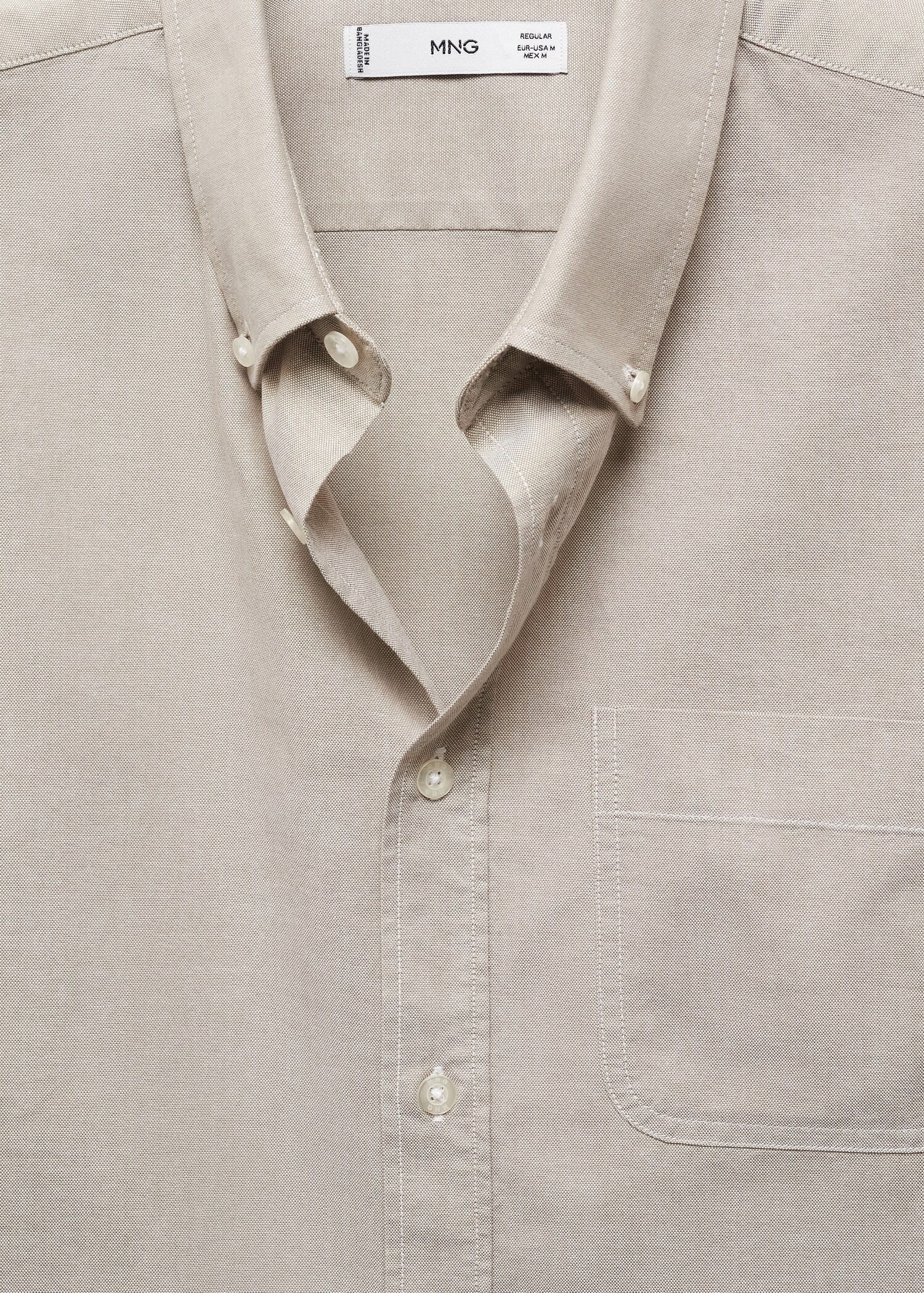 Chemise regular fit coton Oxford - Détail de l'article 8