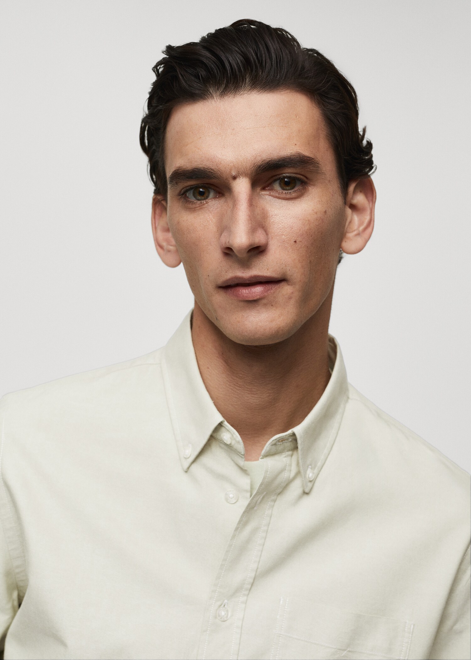 Regular fit Oxford cotton shirt - Details of the article 1