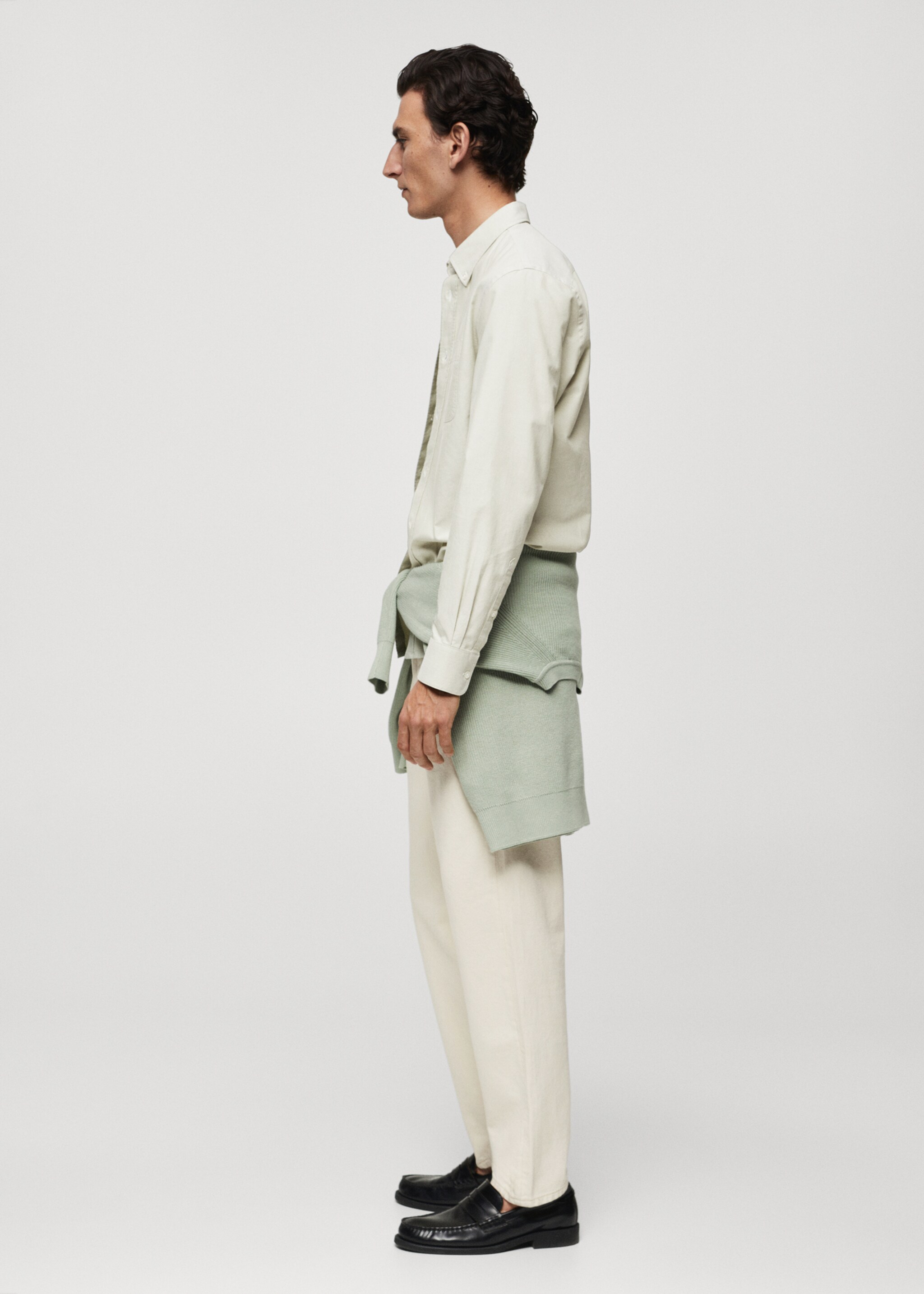 Regular fit Oxford cotton shirt - Details of the article 2