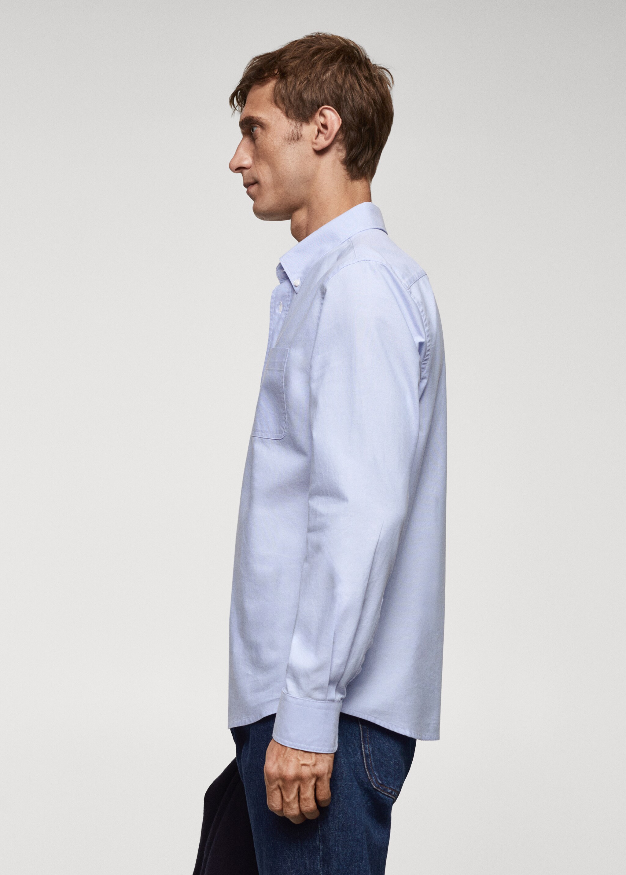 Regular fit Oxford cotton shirt - Details of the article 2
