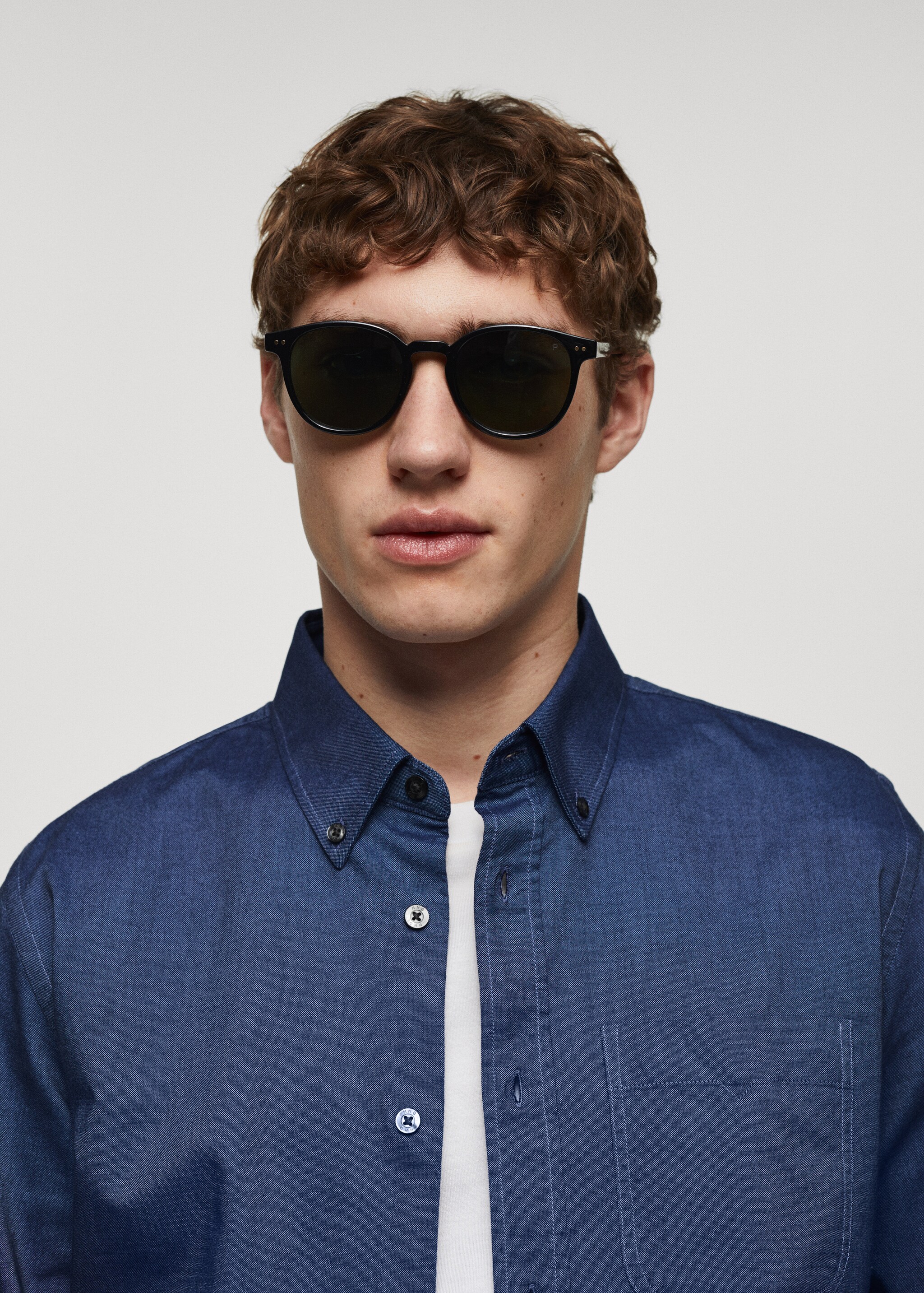 Regular fit Oxford cotton shirt - Details of the article 1