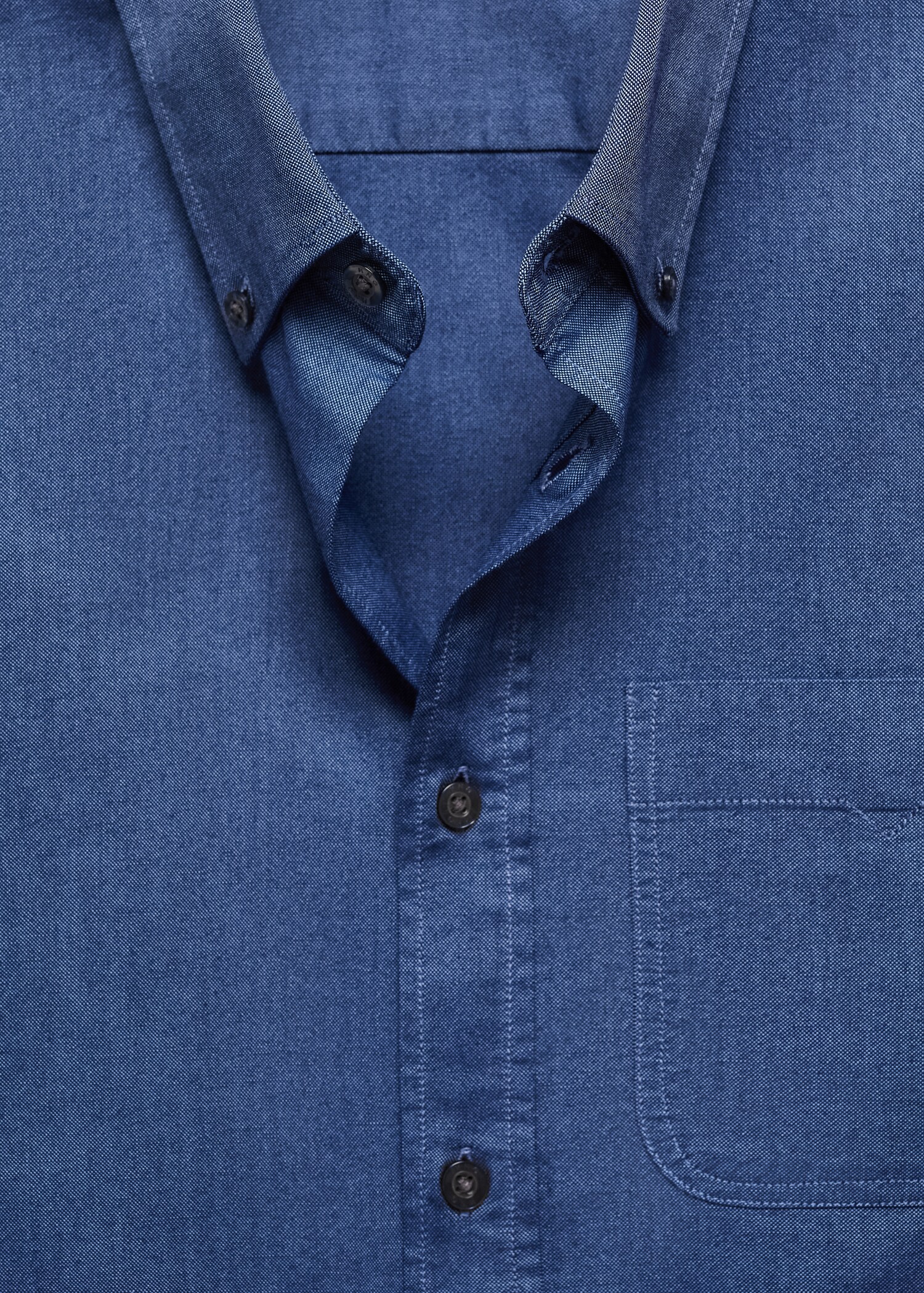 Regular fit Oxford cotton shirt - Details of the article 8