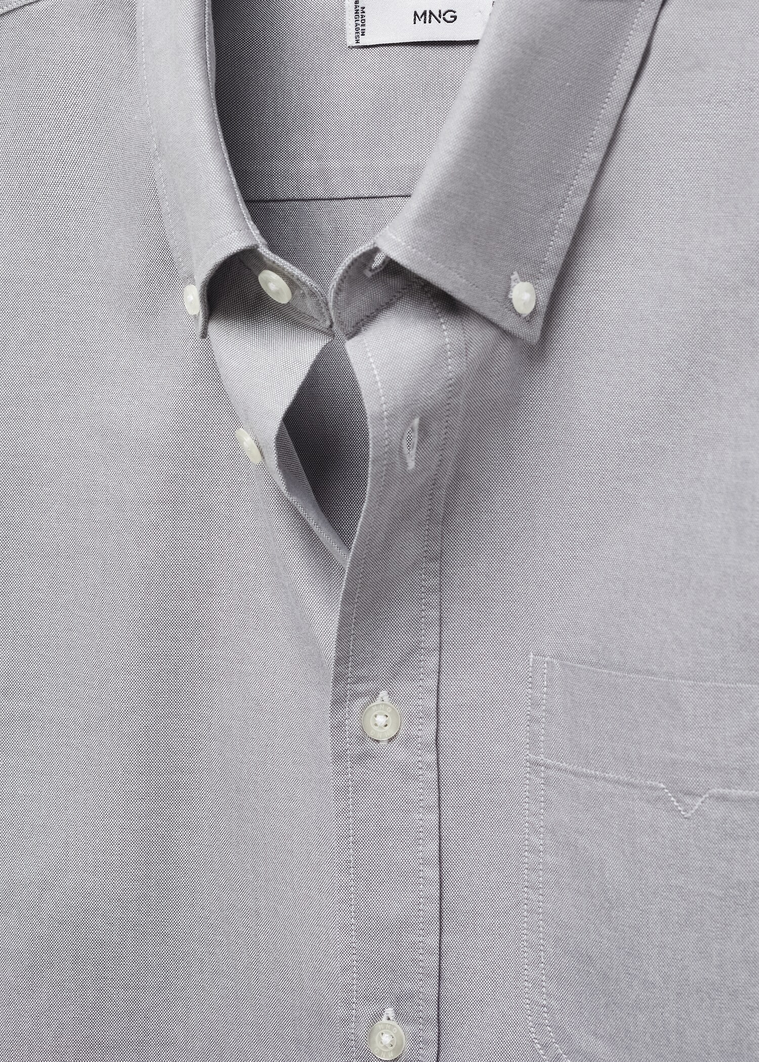 Regular fit Oxford cotton shirt - Details of the article 8