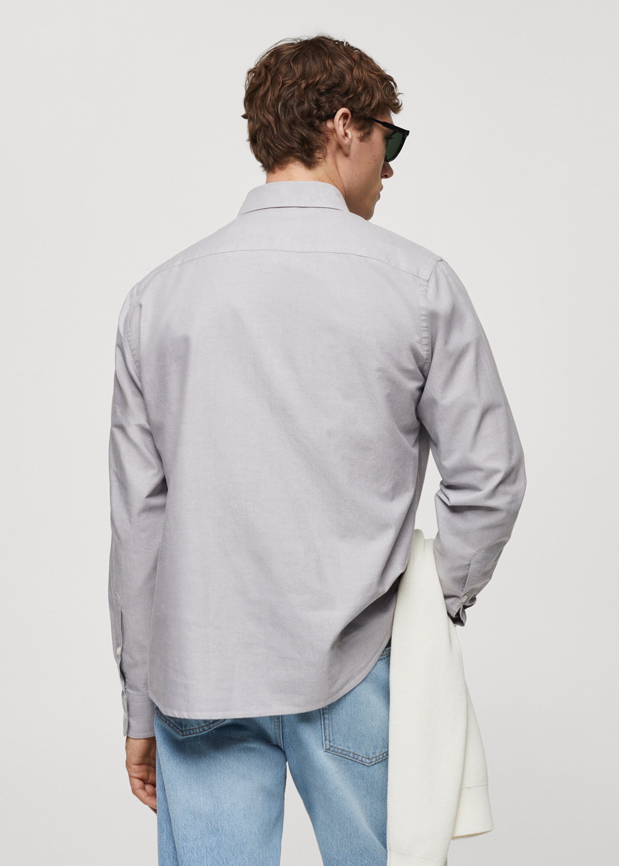 Regular fit Oxford cotton shirt - Reverse of the article