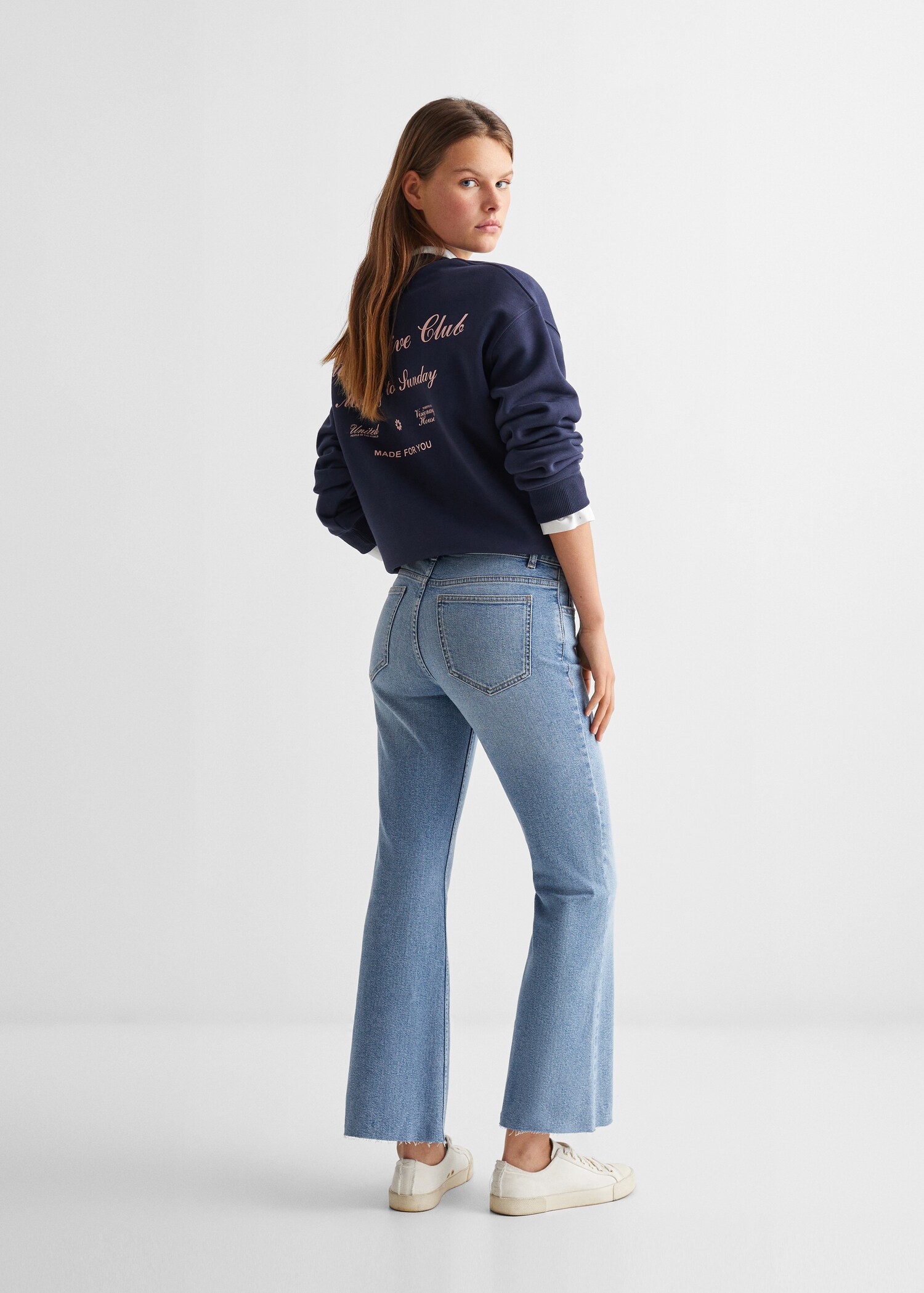 Jeans flare crop - Reverso del artículo