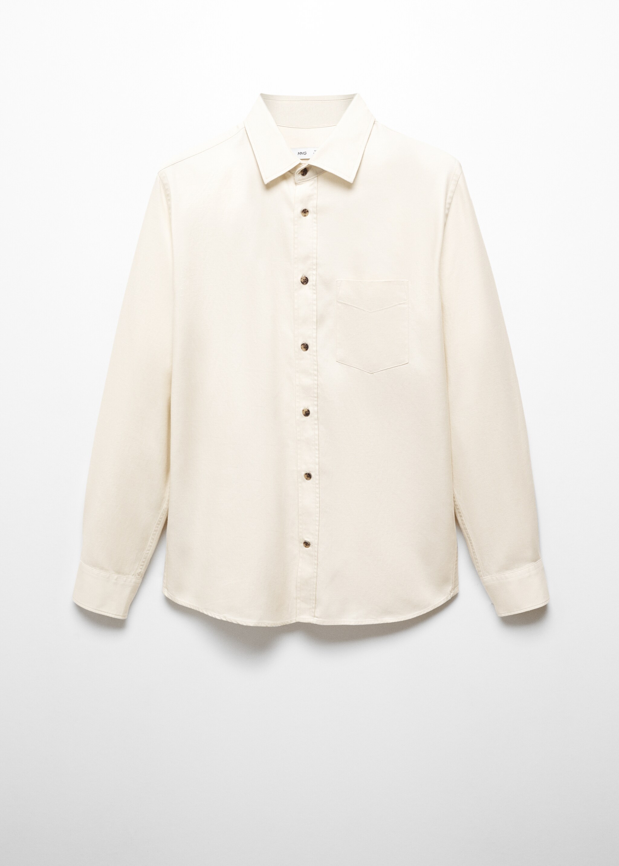 Brushed cotton twill shirt - Article without model