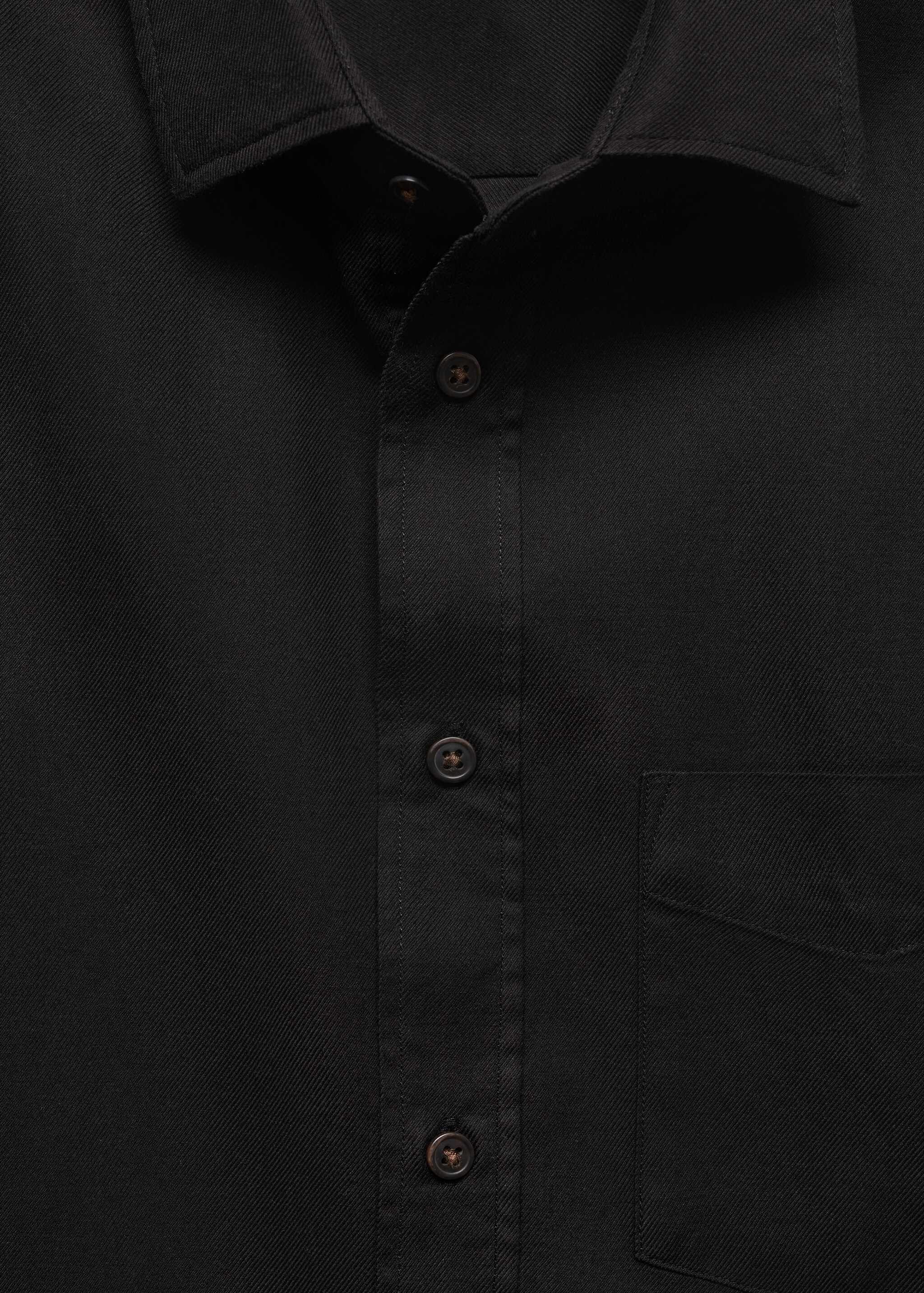 Brushed cotton twill shirt - Details of the article 8