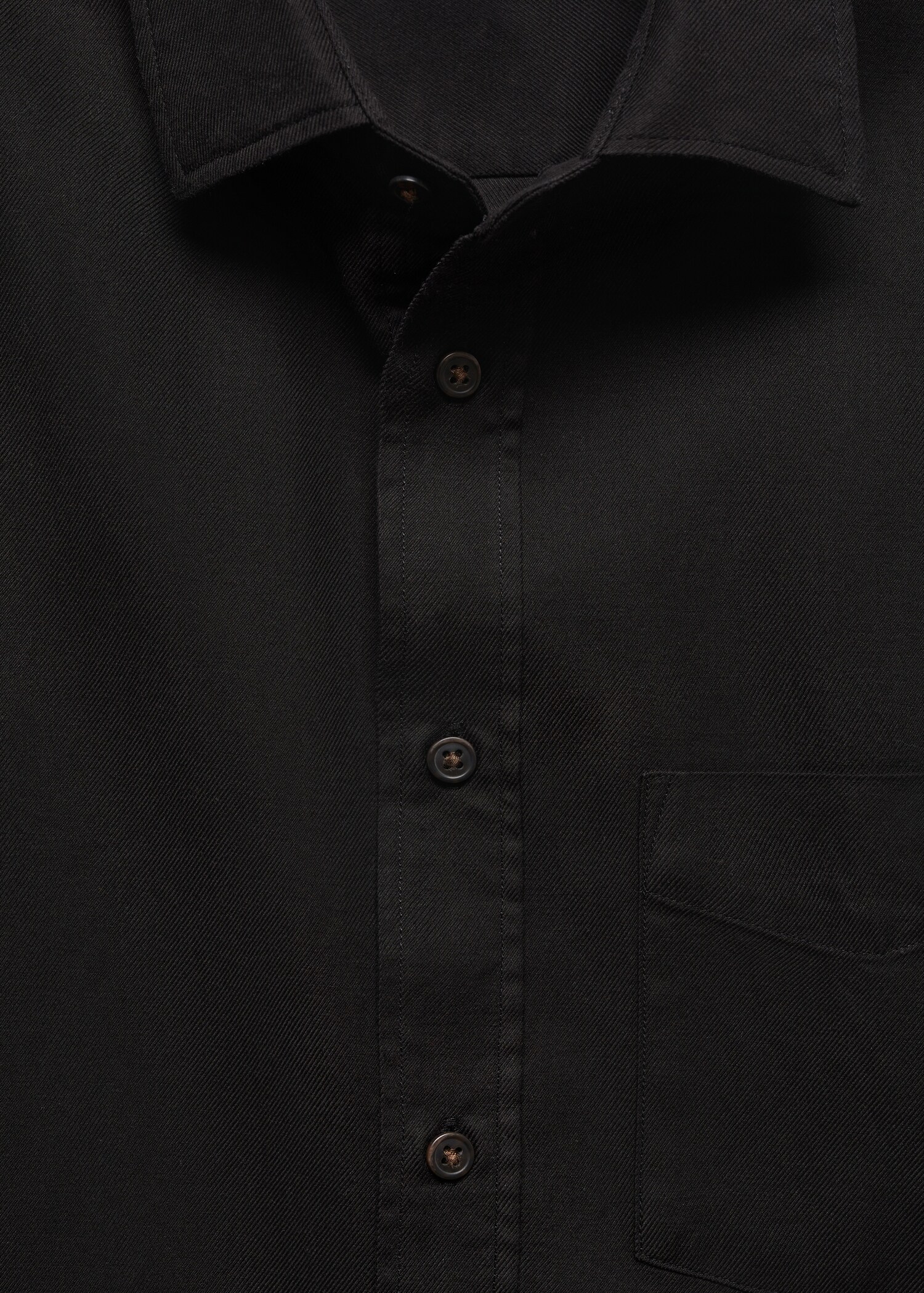 Brushed cotton twill shirt - Details of the article 8