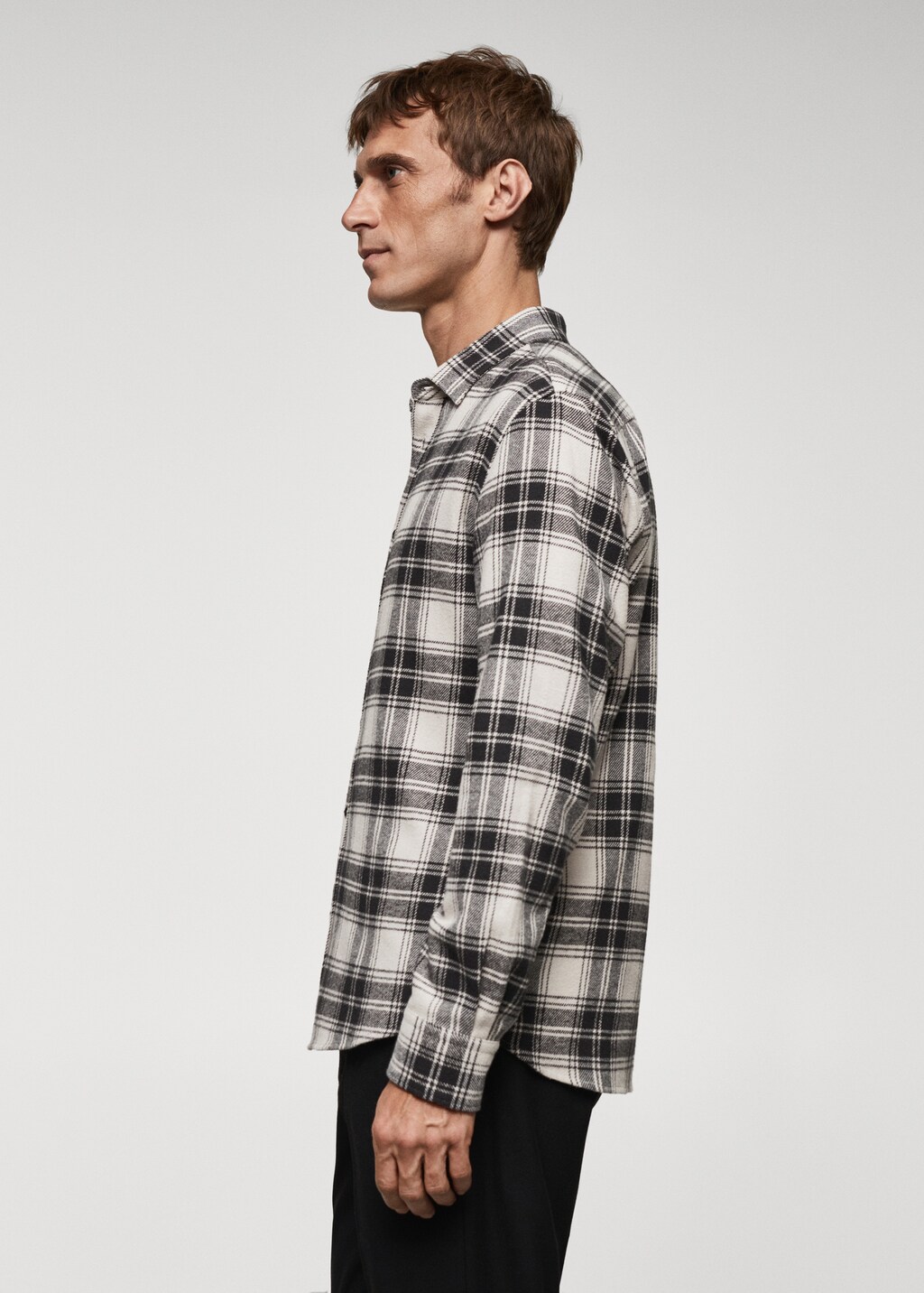 Chemise regular fit flanelle carreaux Homme MANGO Niger