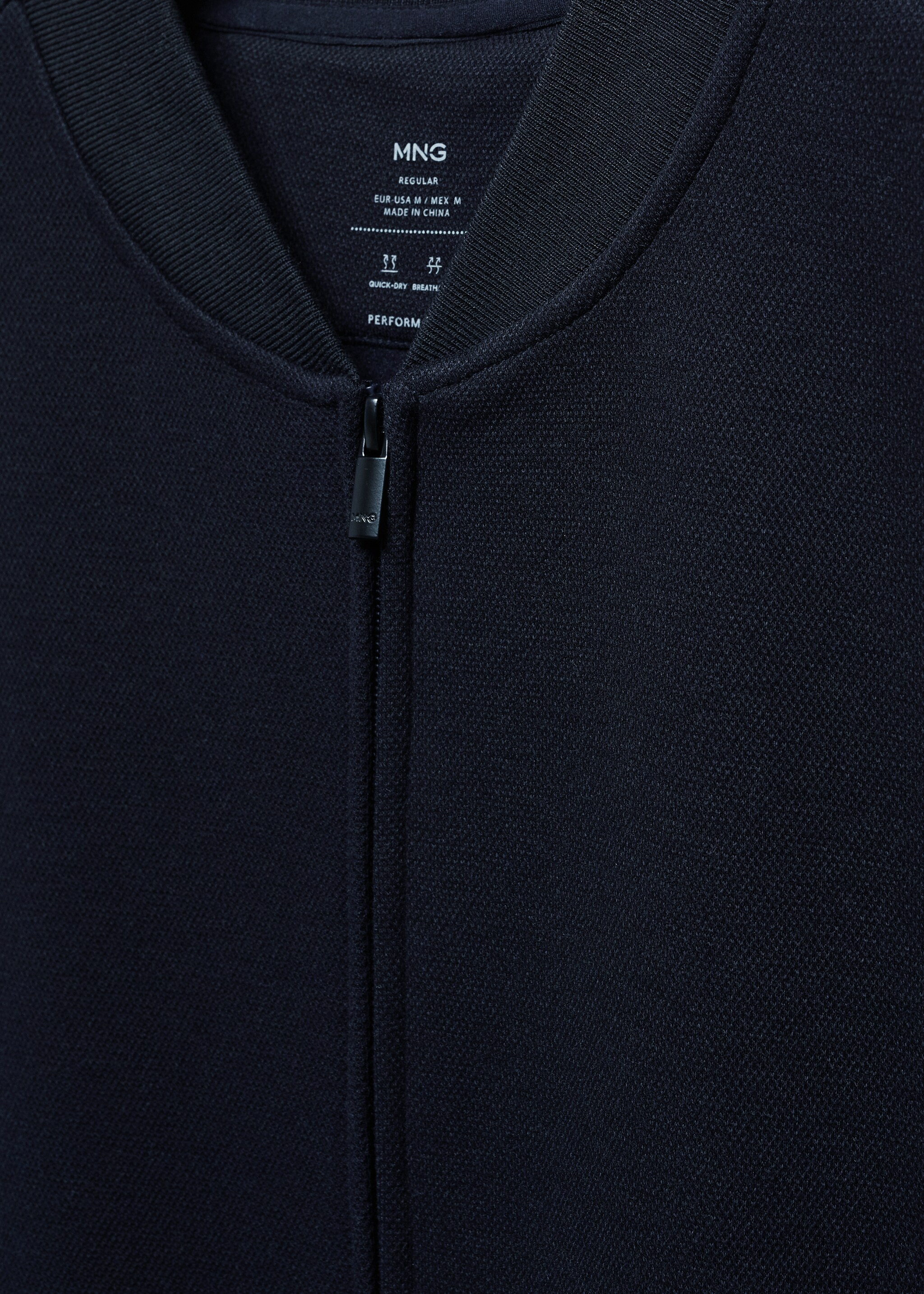 Breathable structured bomber jacket - Details of the article 8