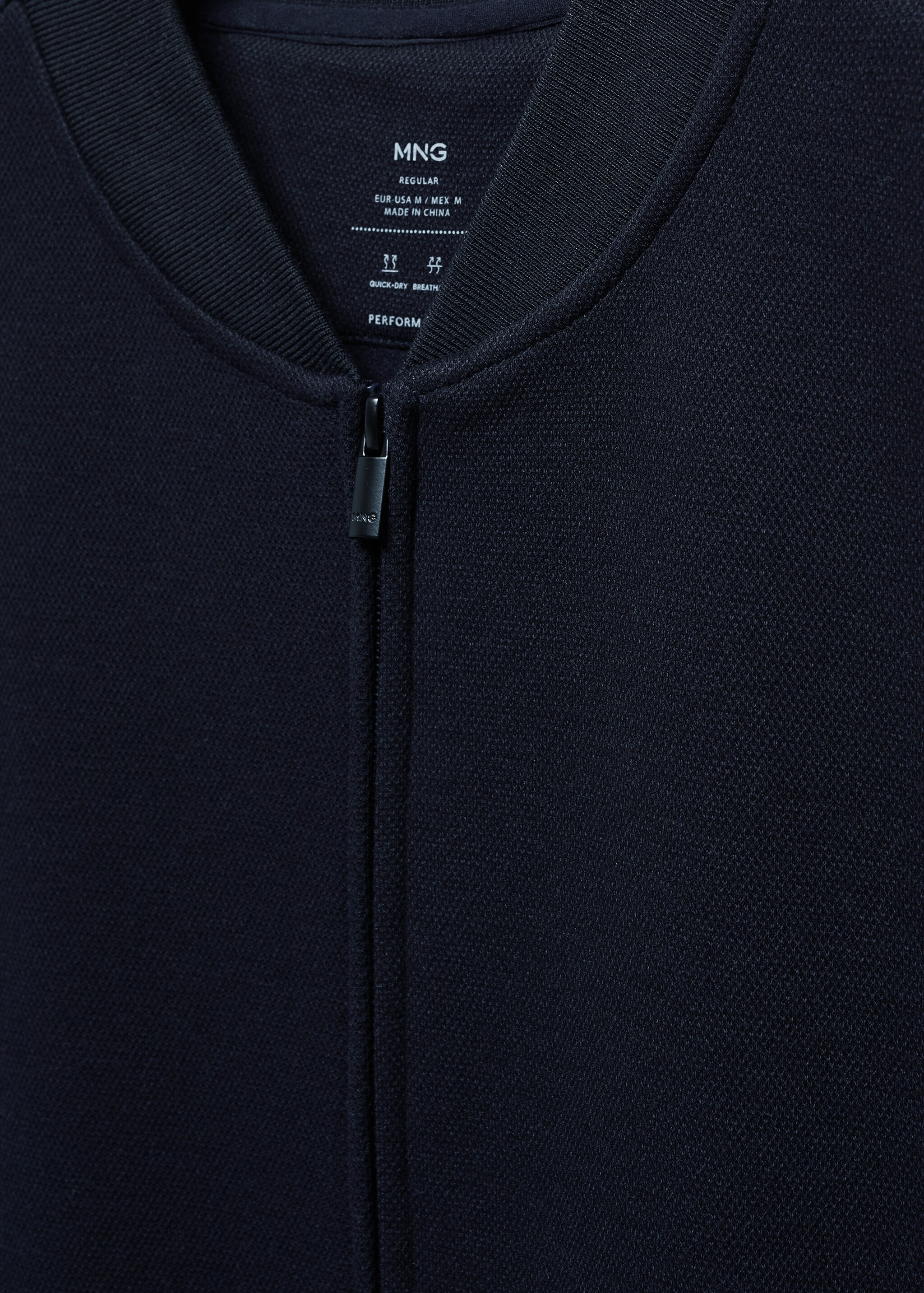 Breathable structured bomber jacket - Details of the article 8