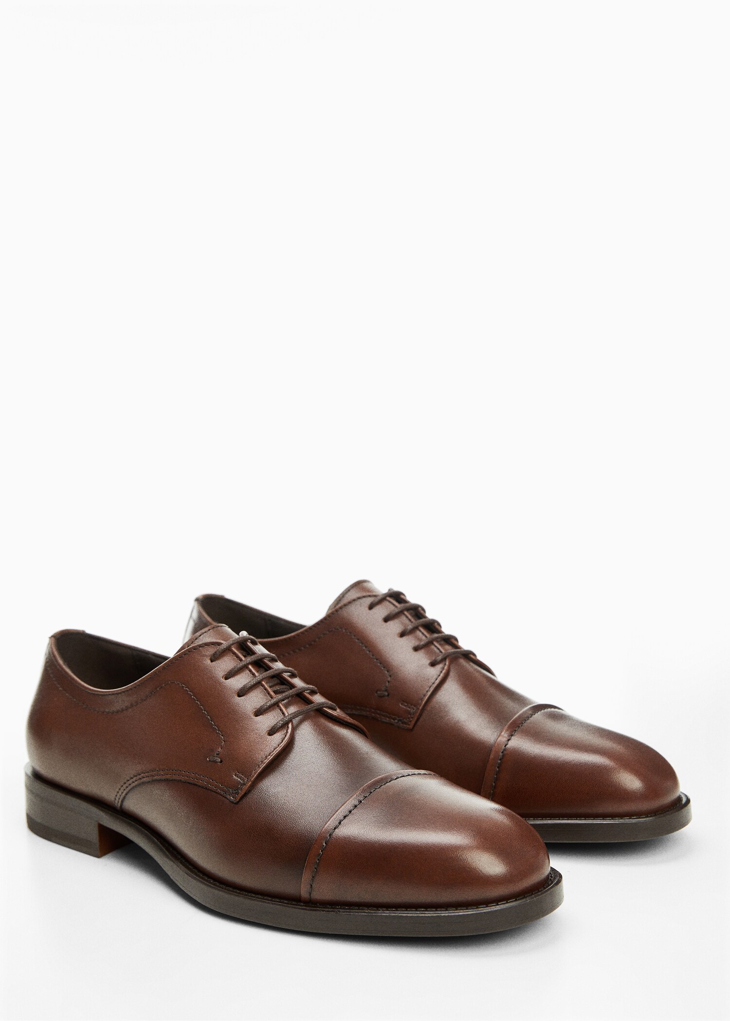 Leather suit shoes - Medium plane