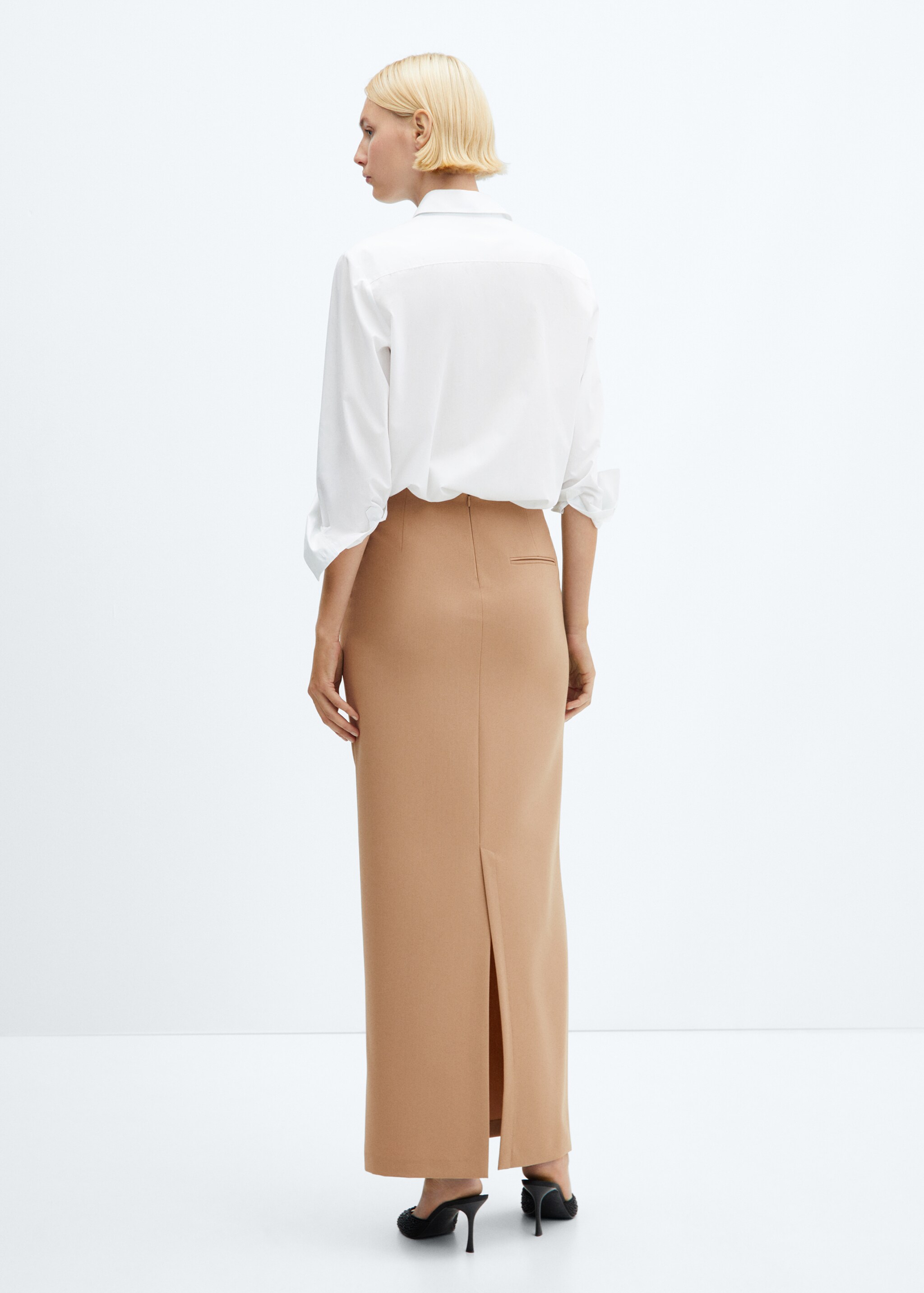 Straight long skirt - Reverse of the article