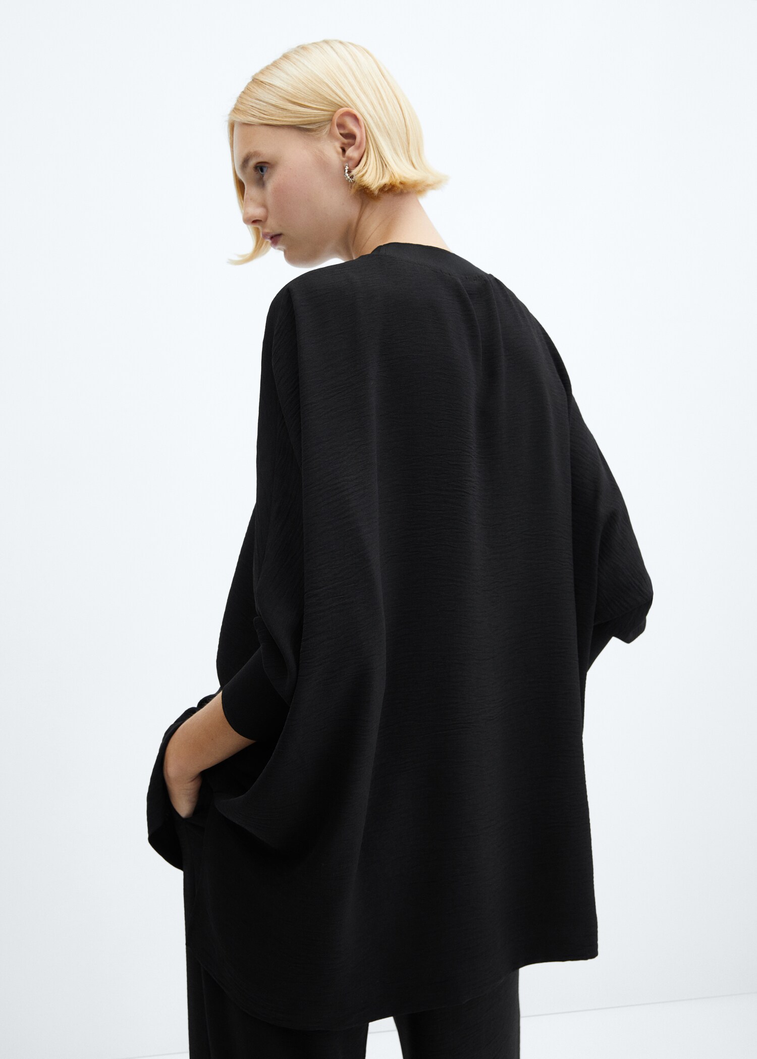 Texturált oversize melegítőfelső - A cikk hátulja