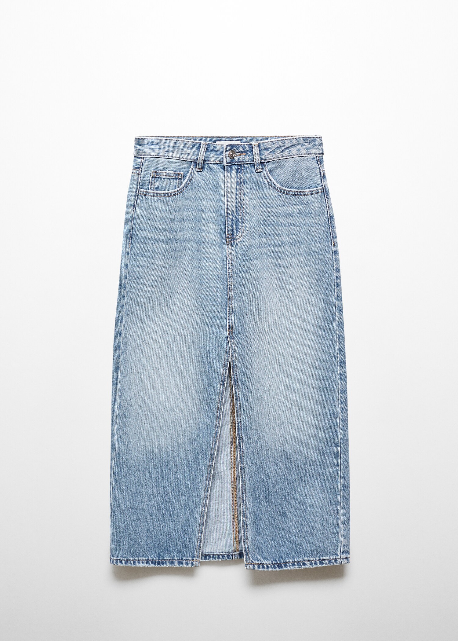Slit denim skirt - Article without model