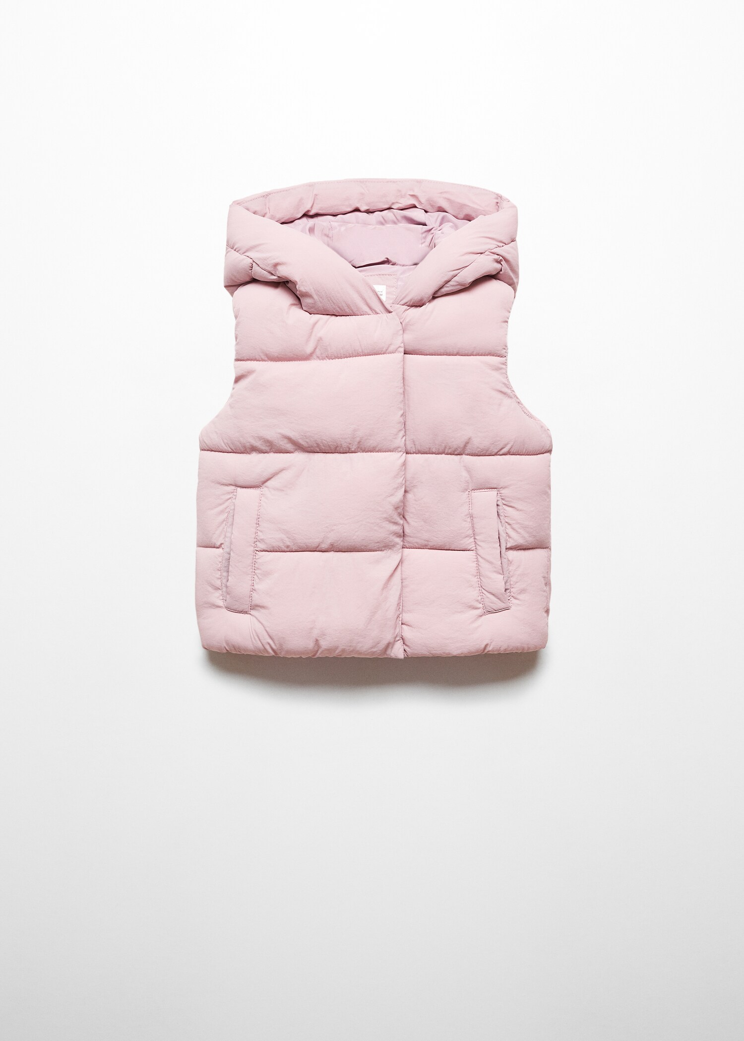 Quilted gilet with hood - Article without model