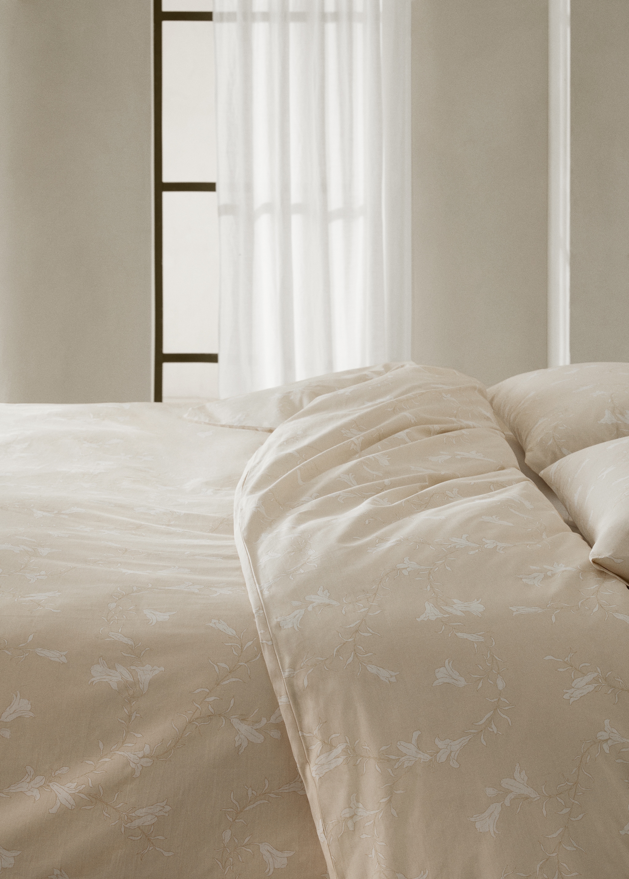 Povlak na přikrývku s květinovým potiskem bavlna, na postel 135 cm  - Detail zboží 7
