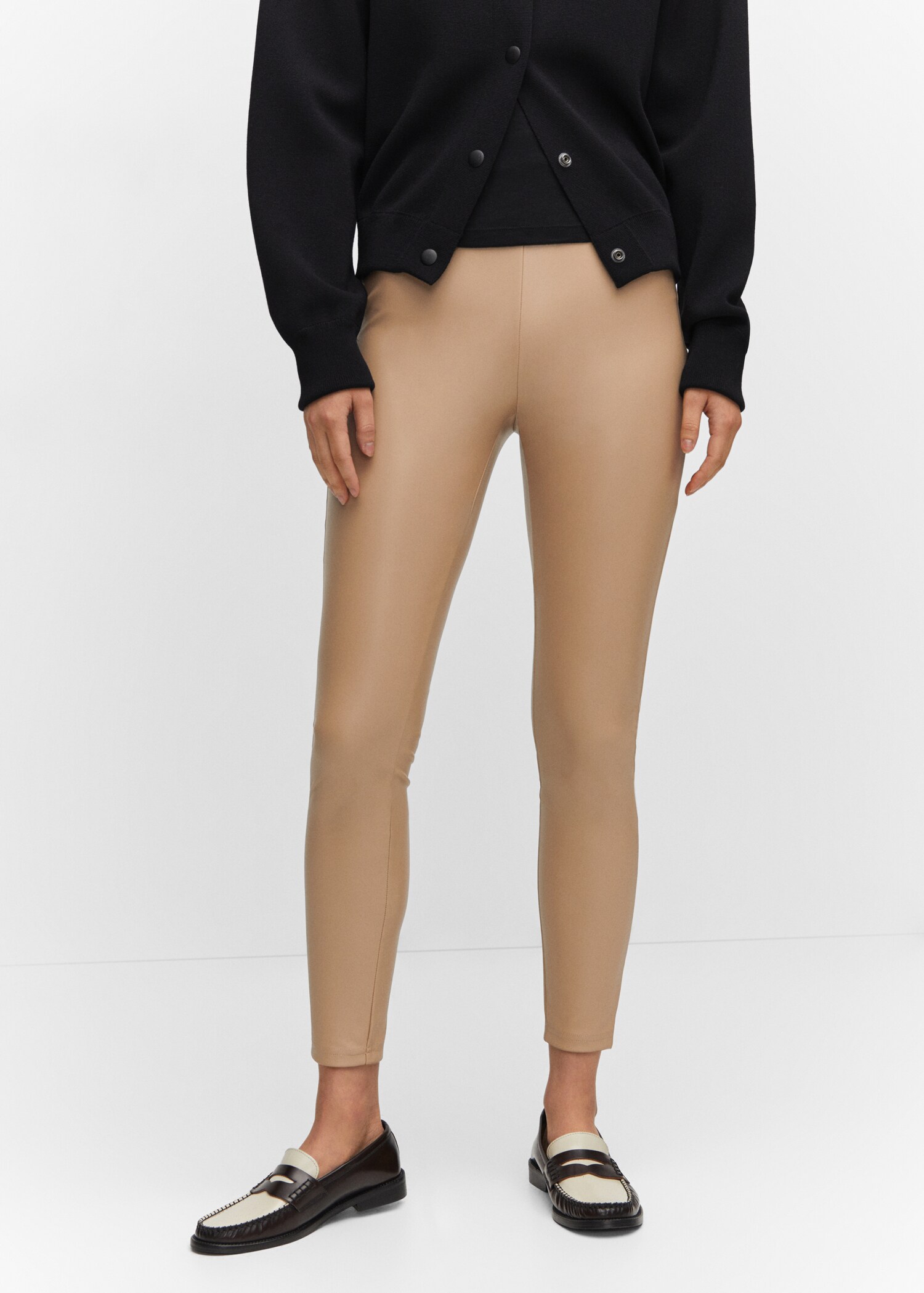 Leggings aus Kunstleder - Mittlere Ansicht