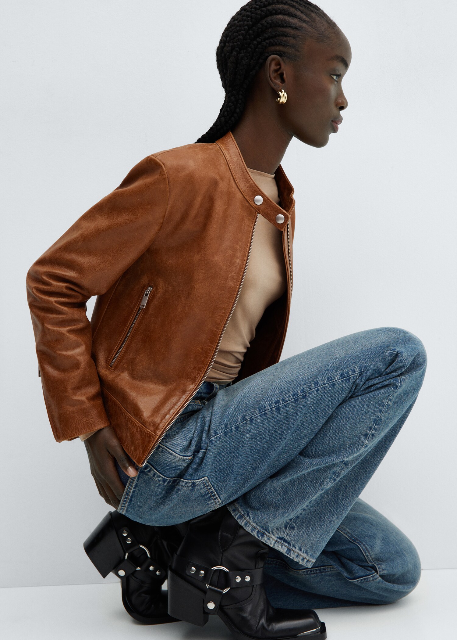 100% leather jacket - Details of the article 2