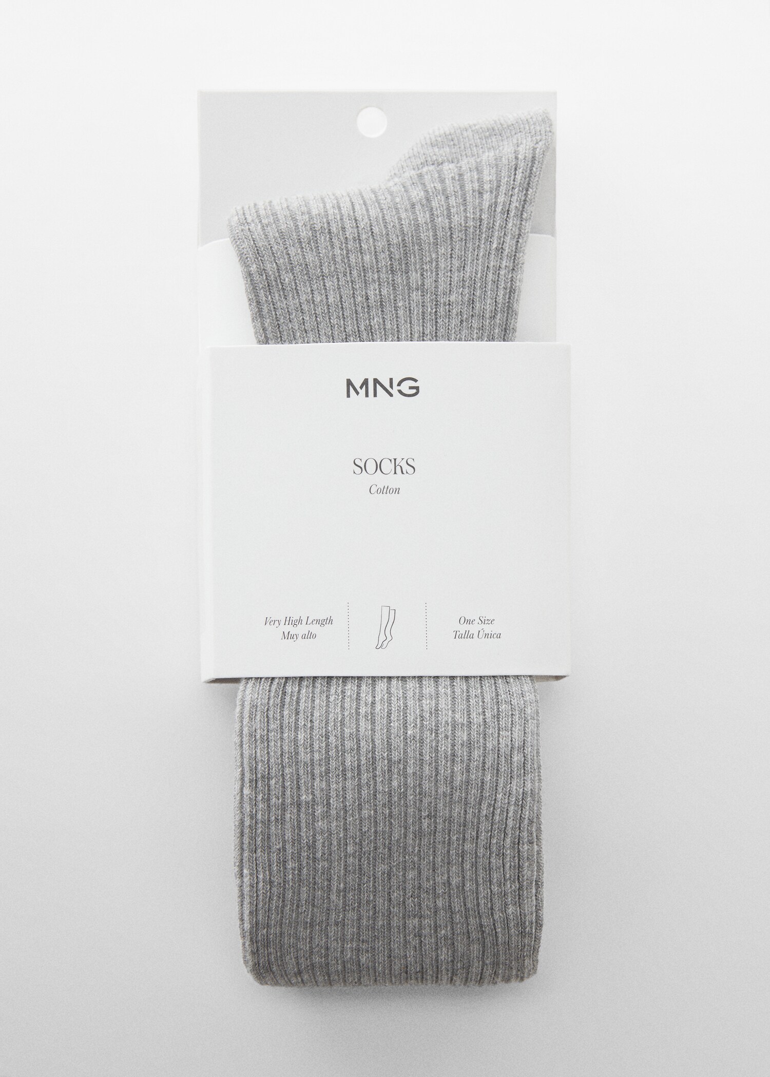 Chaussettes longues maille côtelée - Détail de l'article 1