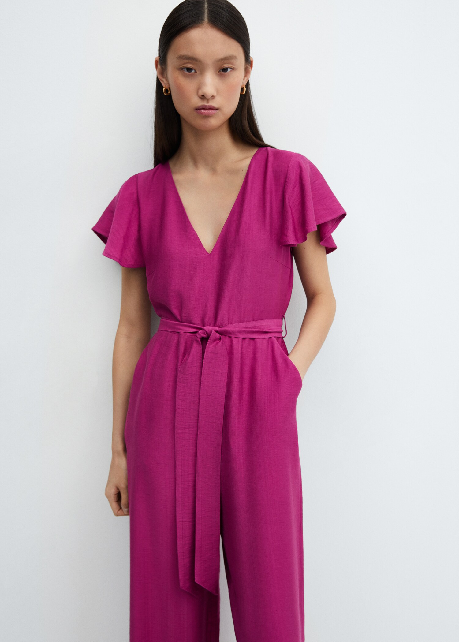 Bow long jumpsuit - Details of the article 6