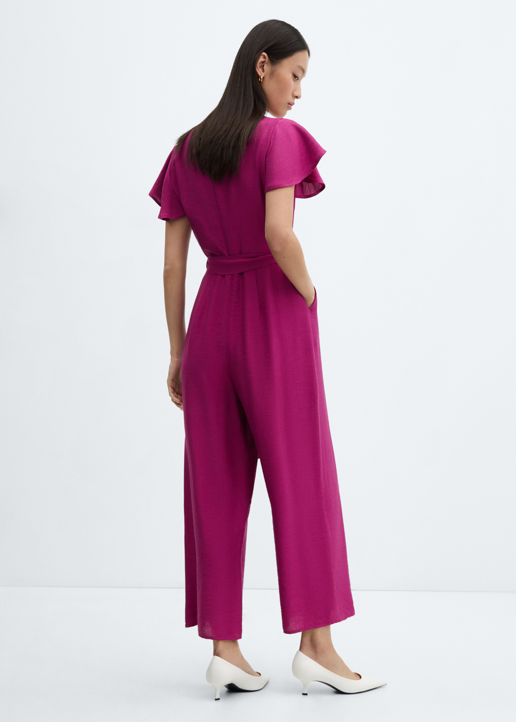 Bow long jumpsuit - Reverse of the article