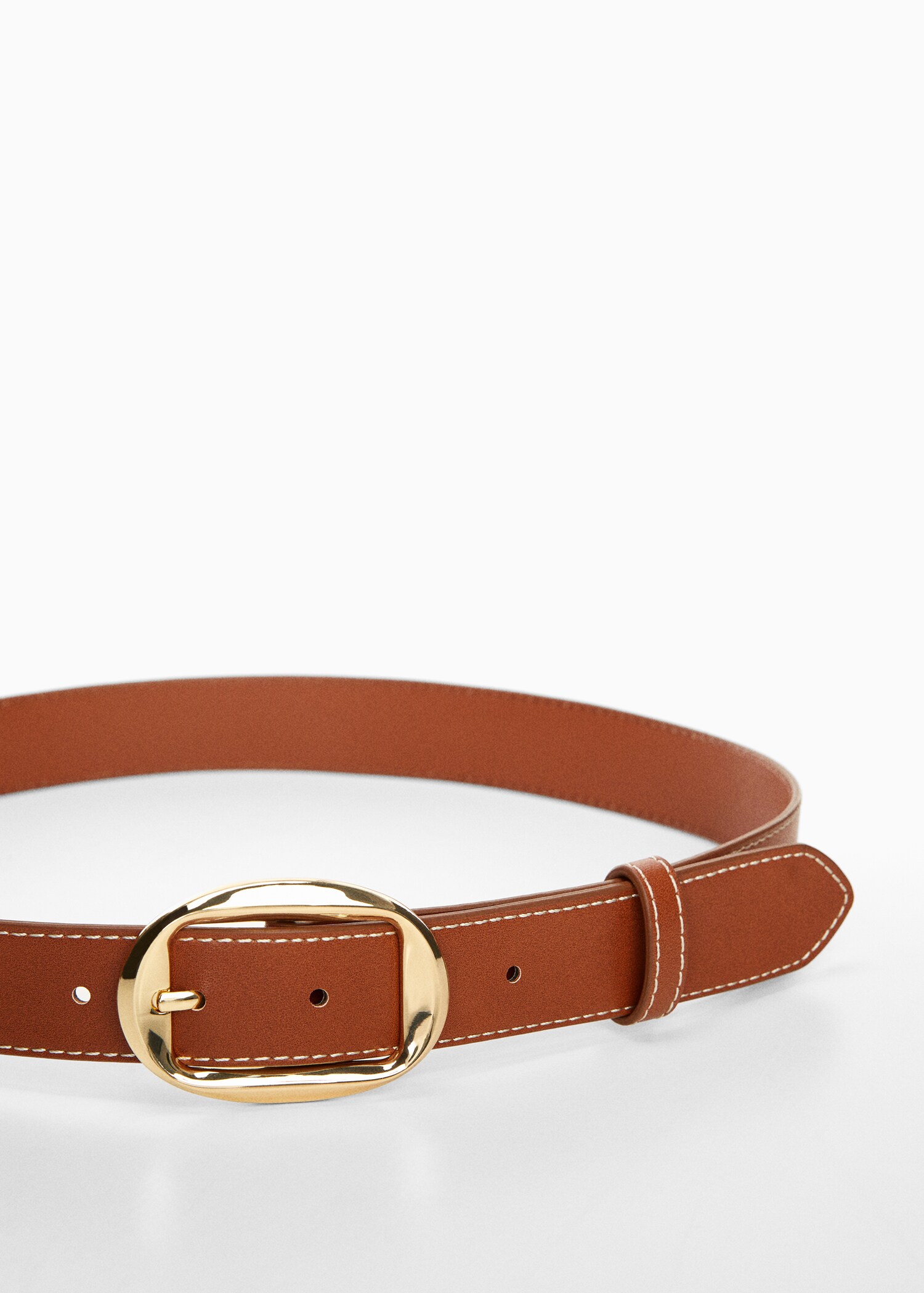 Oval buckle belt - Medium plane