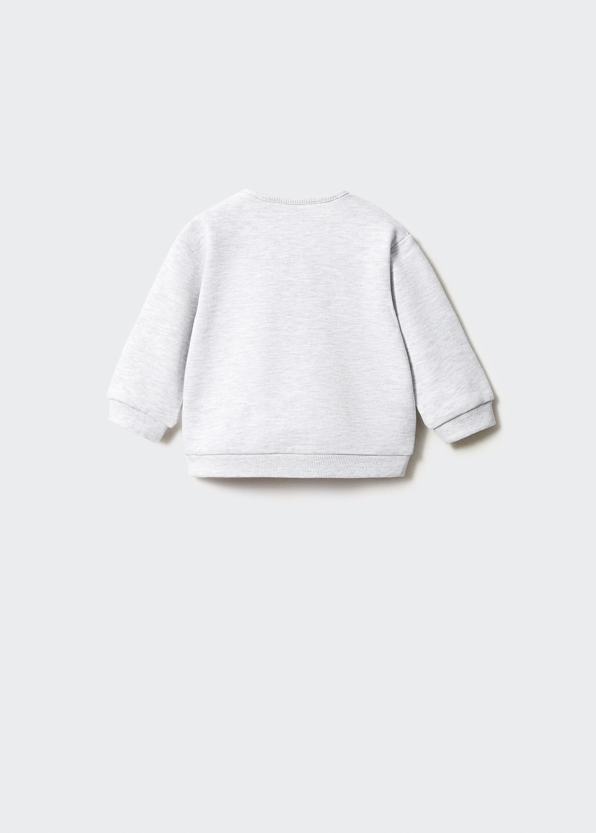 Printed sweatshirt with pocket - Reverse of the article