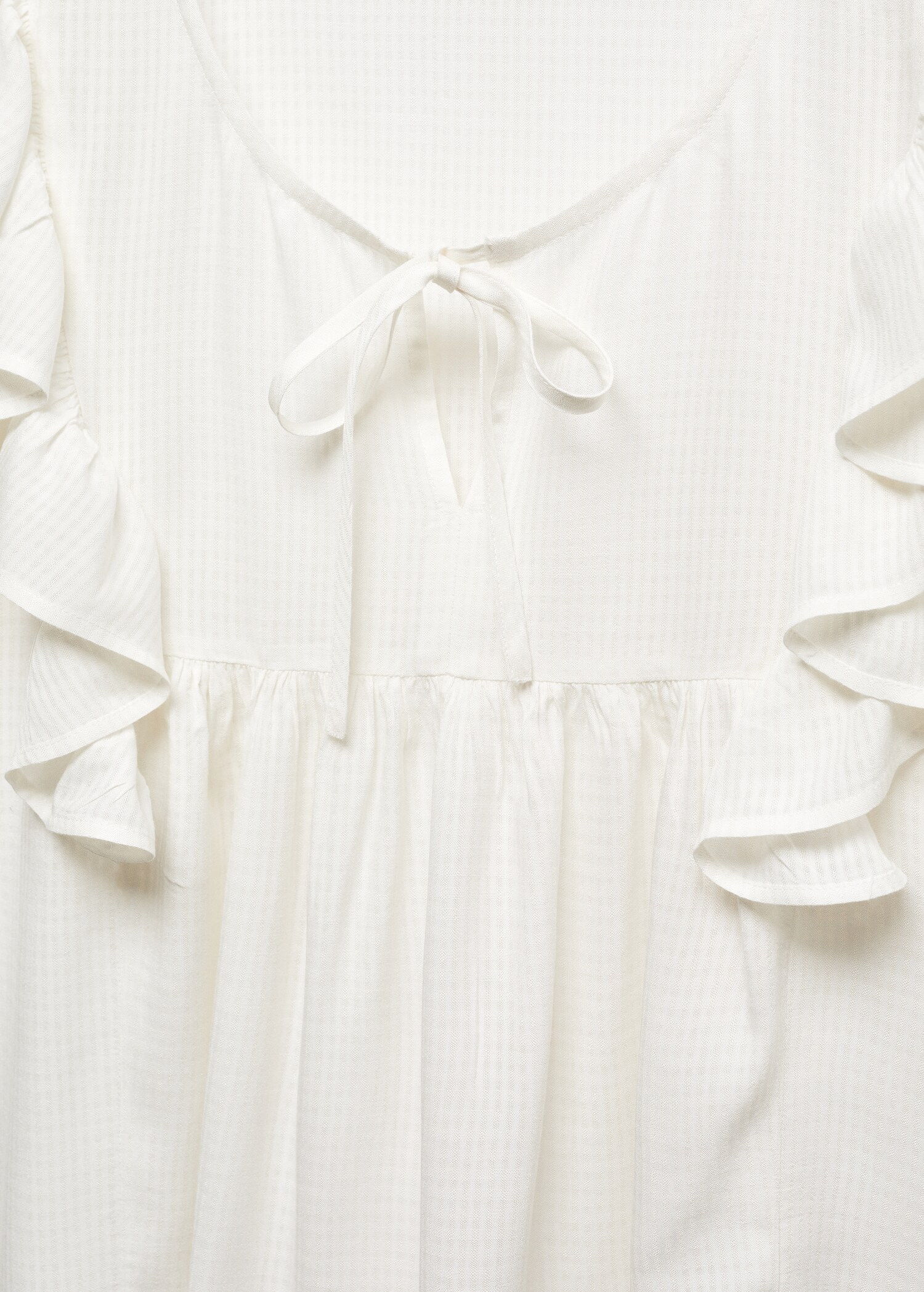 Textured ruffled blouse - Details of the article 8