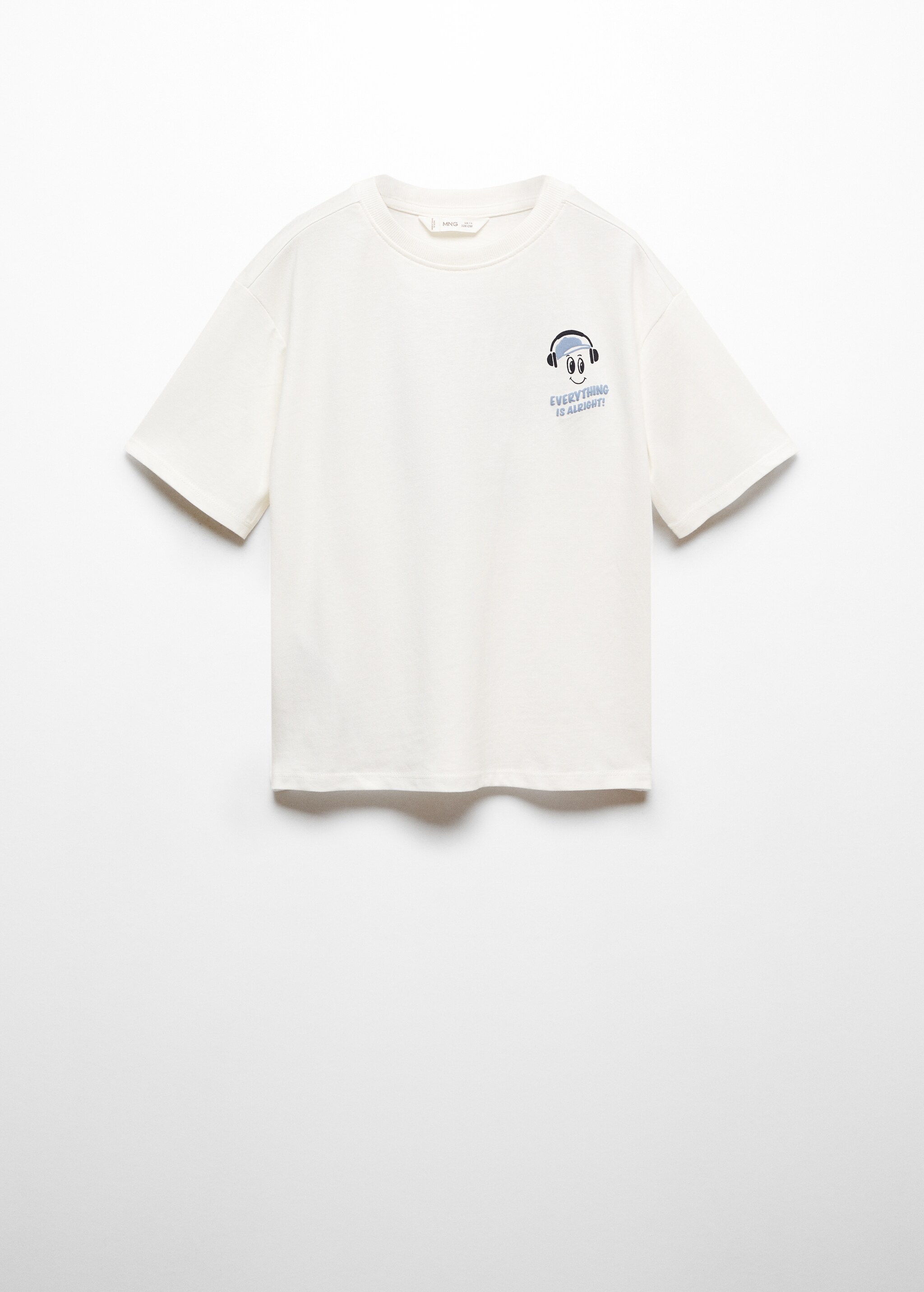 Baumwoll-T-Shirt mit Schriftzug - Artikel ohne Model