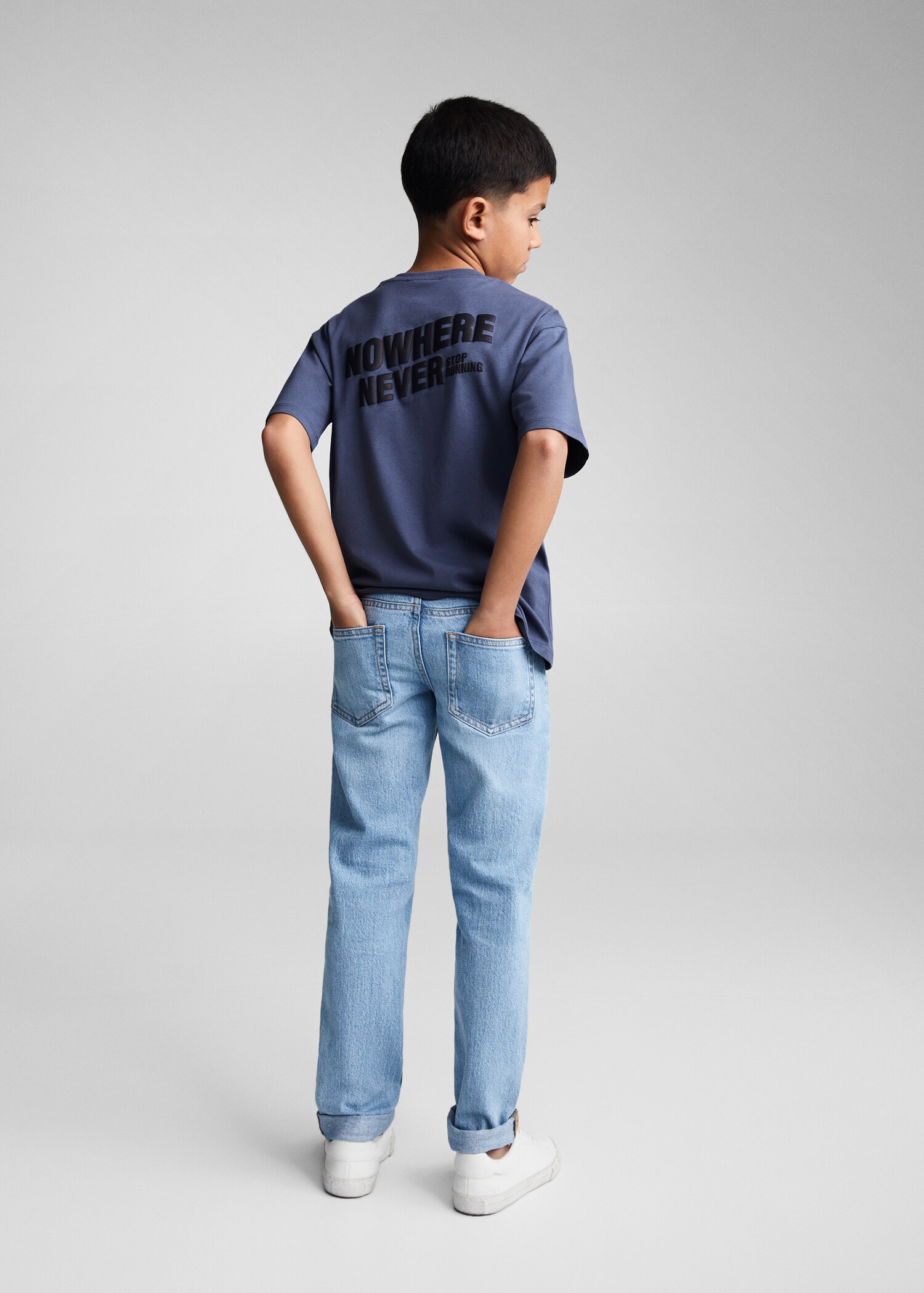 Tricou din bumbac cu mesaj - Spatele articolului