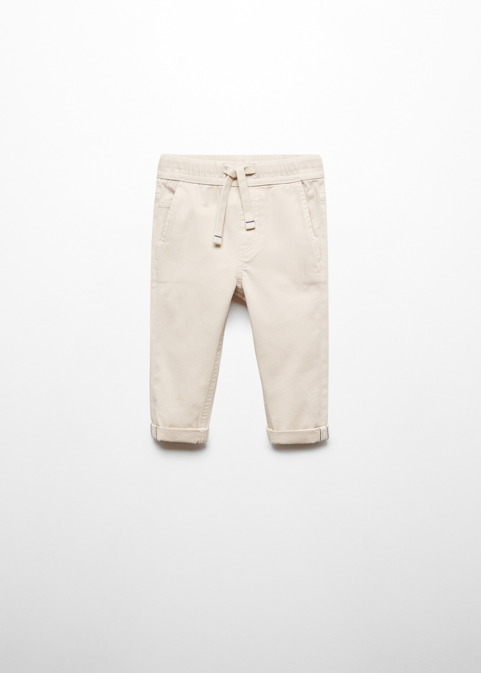 Contrast waistband chinos - Article without model