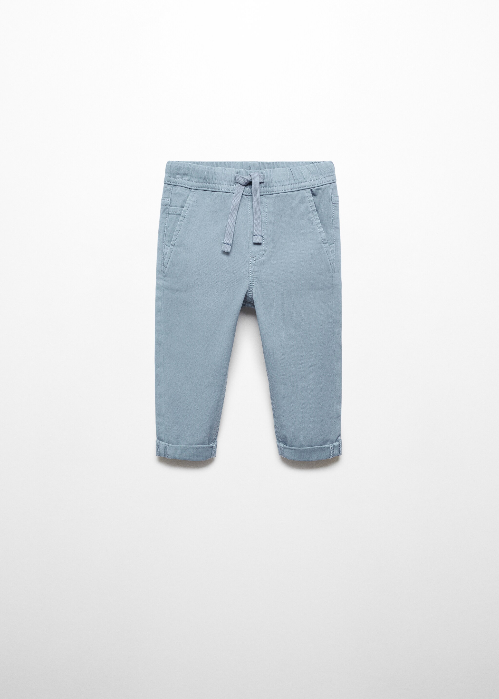 Contrast waistband chinos - Article without model