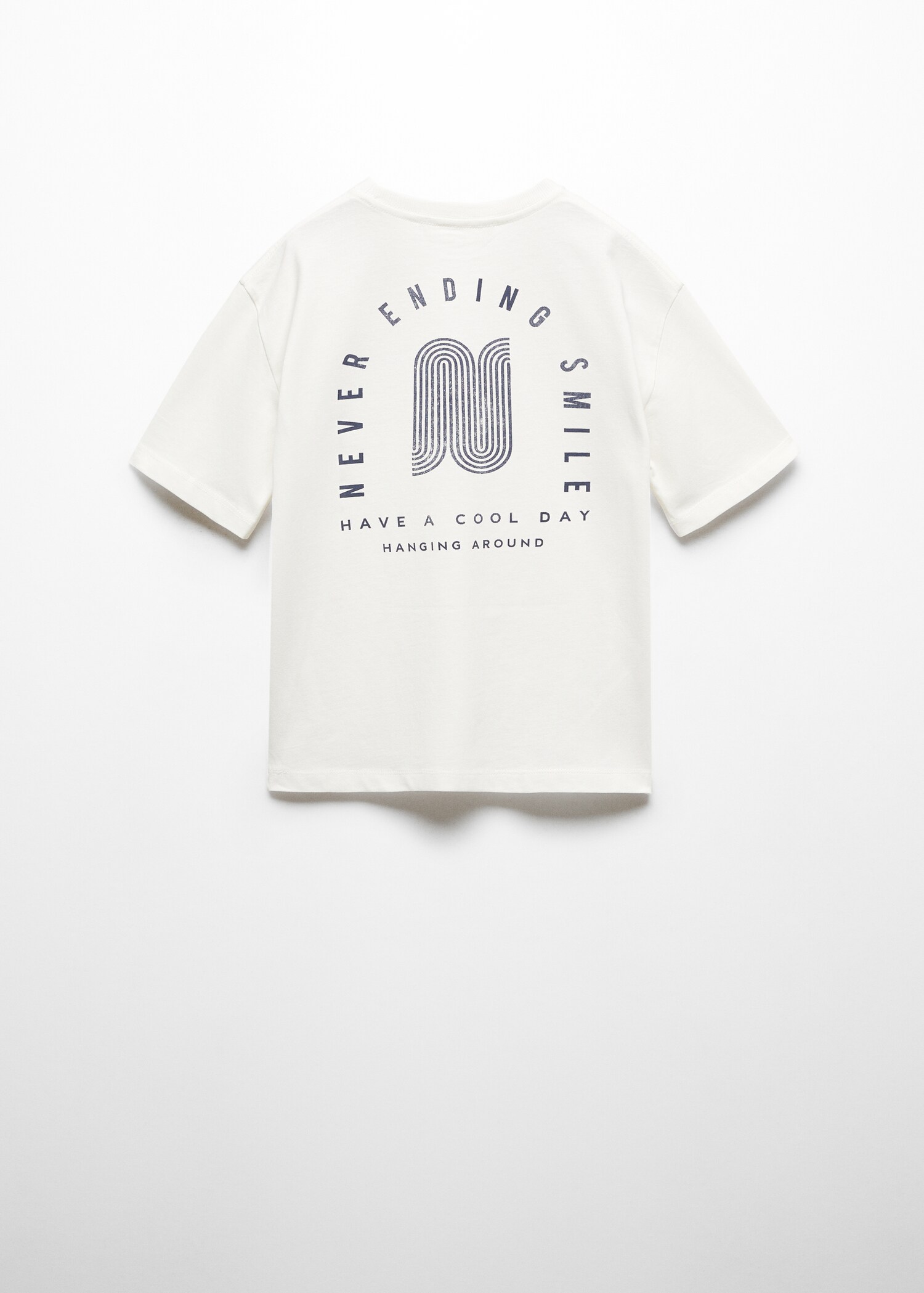 Camiseta mensaje estampado - Reverso del artículo