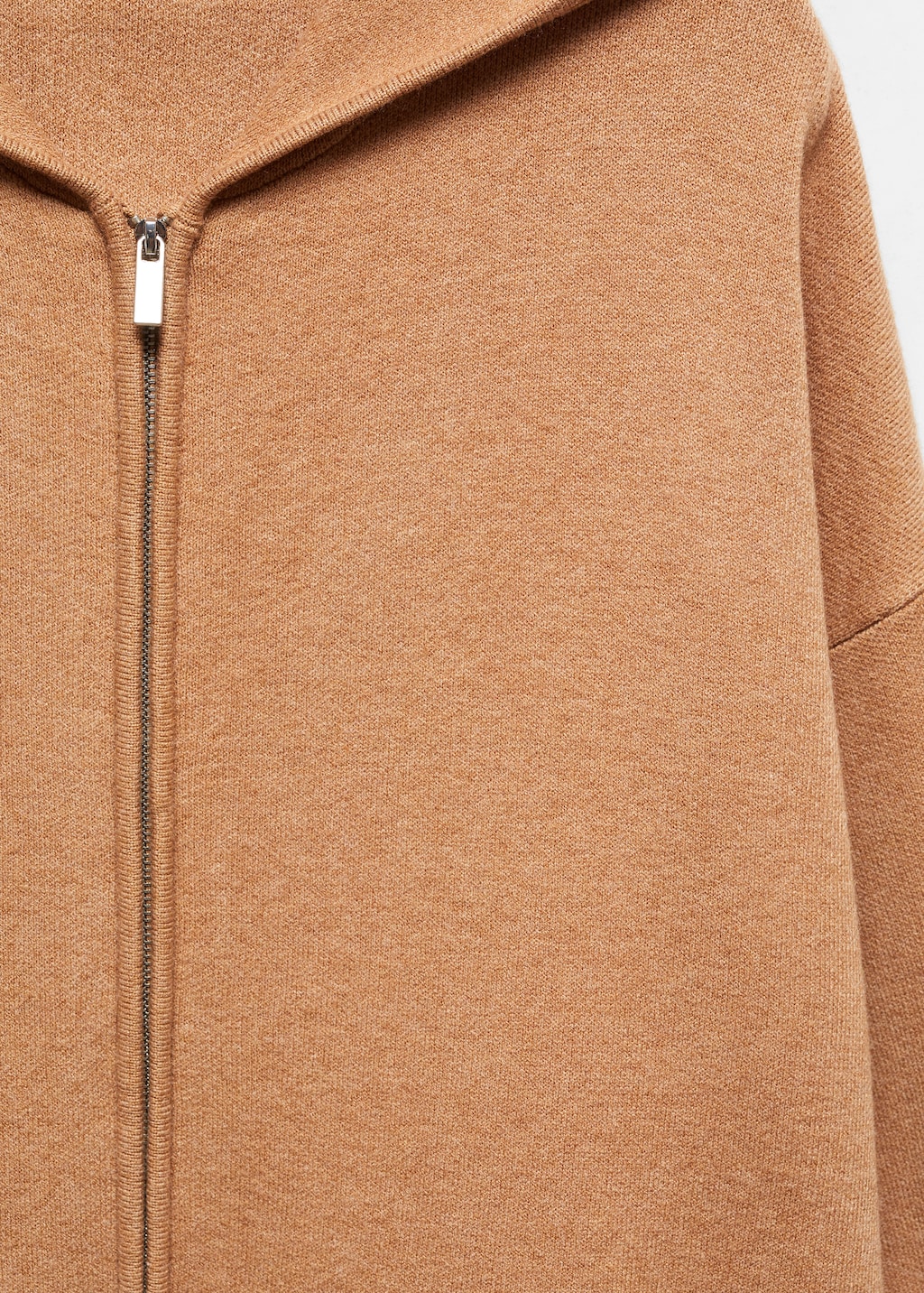 Mango knitted hoodie hotsell